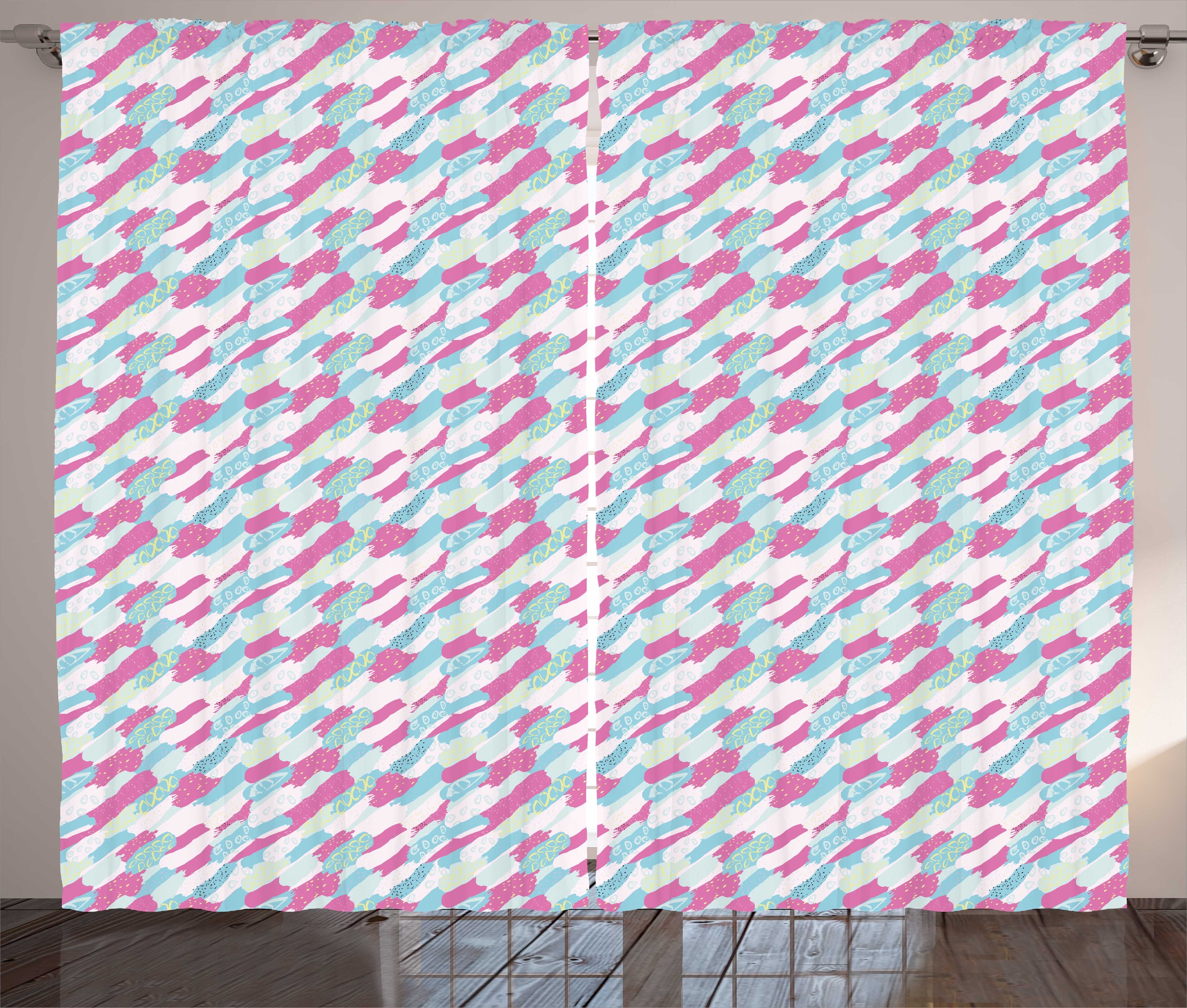 Gardine Schlafzimmer Kräuselband Vorhang mit Schlaufen und Haken, Abakuhaus, 1990er Jahre Pinsel Marks Weitere Kriterien Komposition