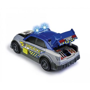 Dickie Toys Spielzeug-Polizei Polizeiauto, 15 cm mit Freilauf Licht Soundeffekt Spielzeugauto