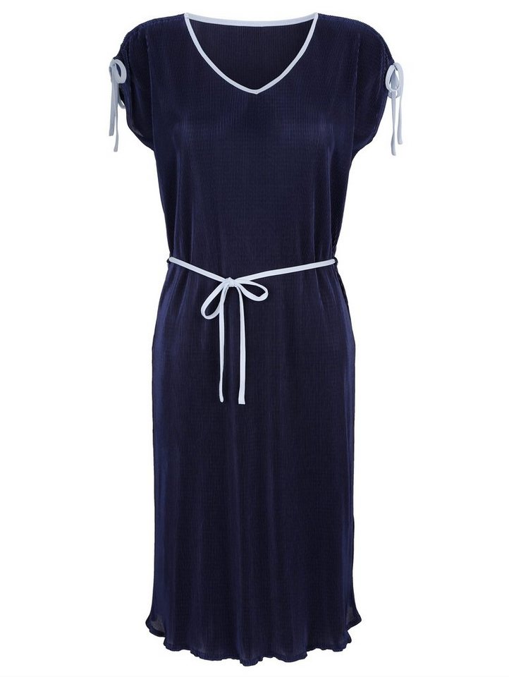 Paola Kleid mit Bindeband in blau