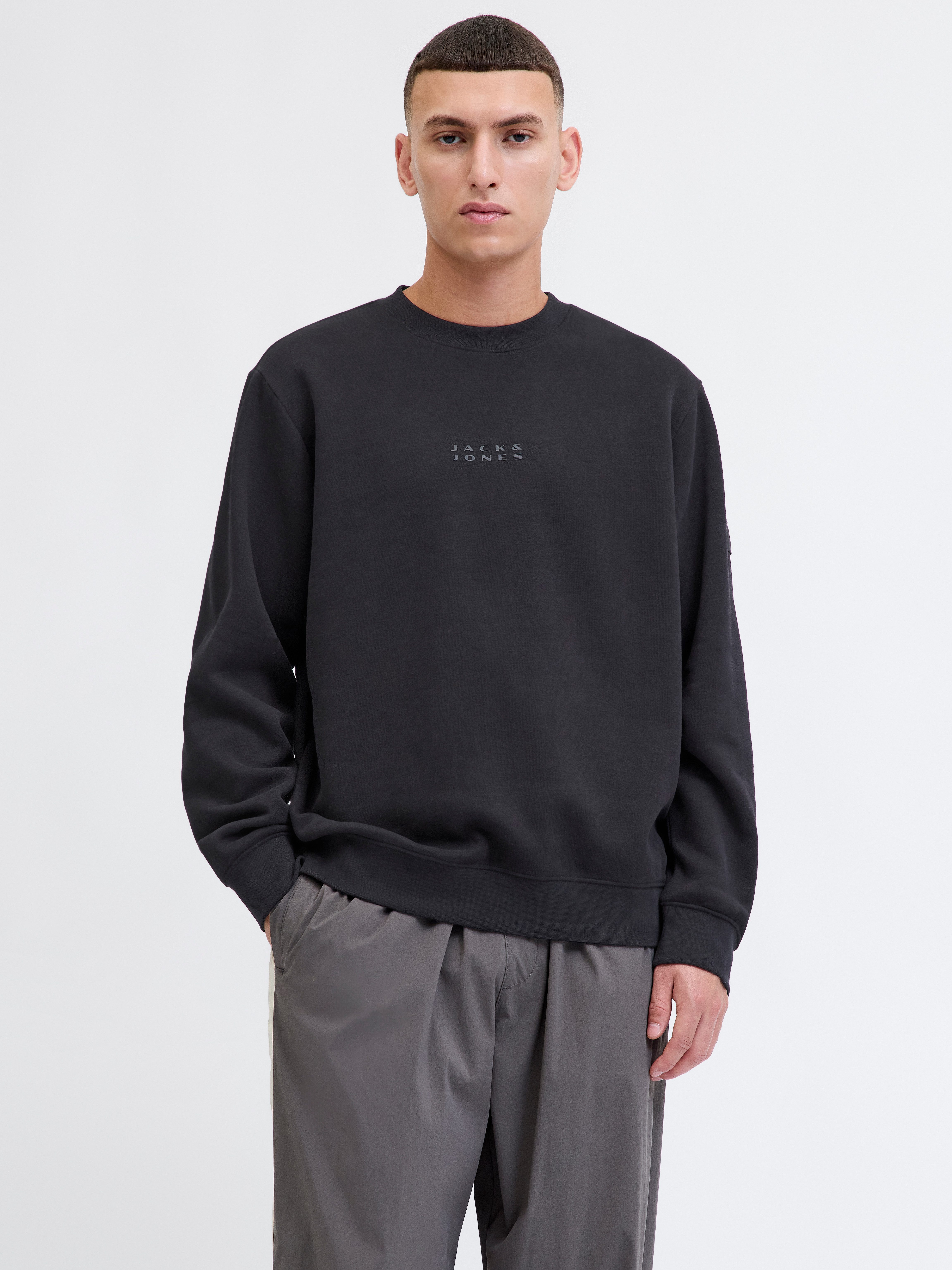 Sweatshirt JCOPOINT SWEAT BADGE CREW NECK BF