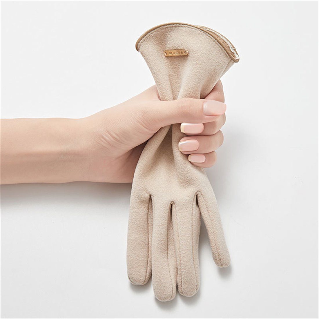 Handschuhe khaki Fleecehandschuhe Gloves,Reiten Winter Warme Screen DÖRÖY Women's Touch Padded
