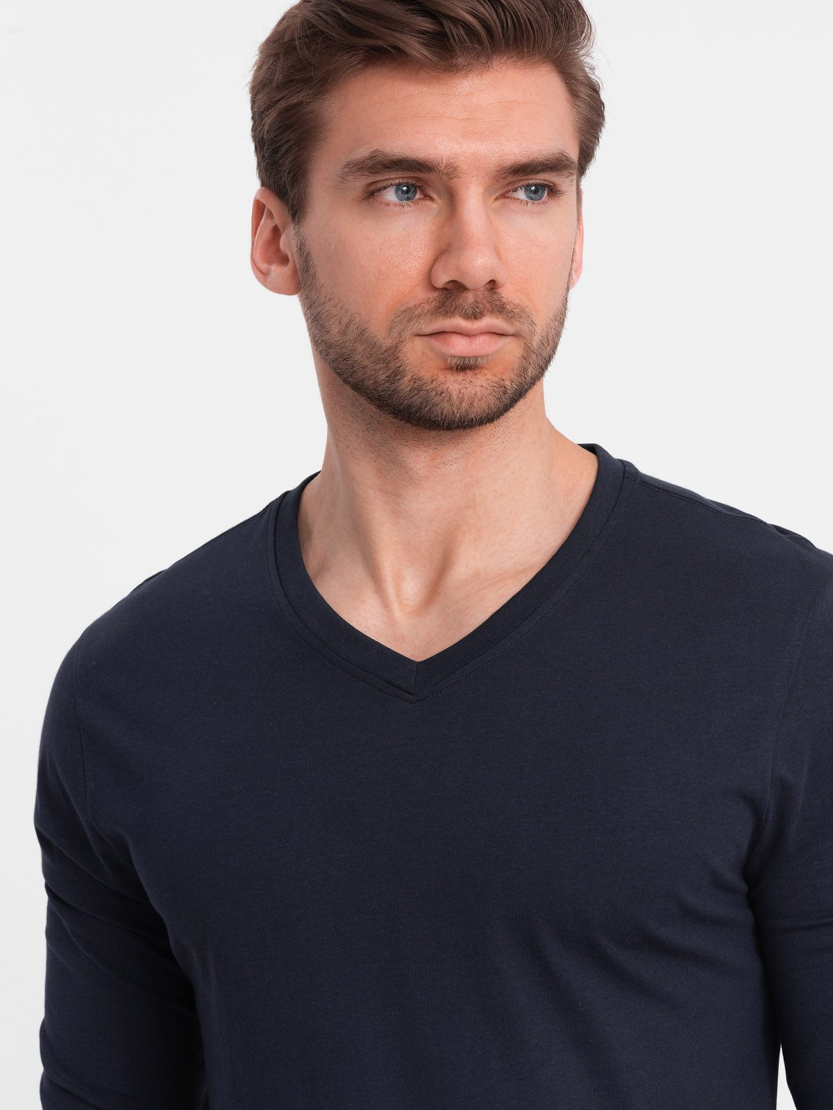 OMBRE Longsleeve Longsleeve für Herren mit V-Ausschnitt. – Bild 3 von 5