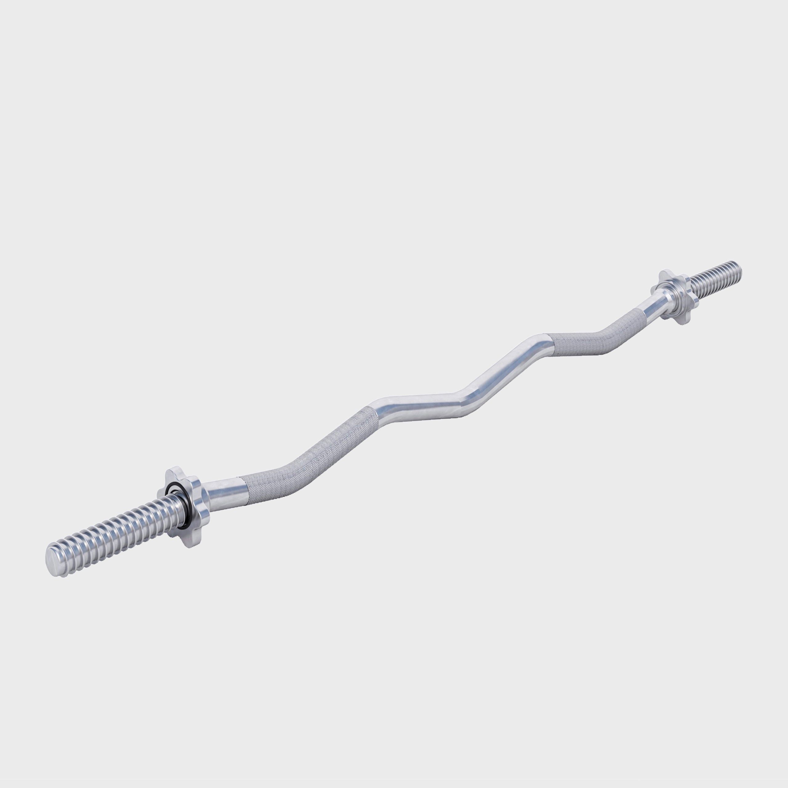 GORILLA SPORTS Kurzhantelstange SZ-Curlstange 120 cm mit Sternverschluss, 120 cm (3-tlg)