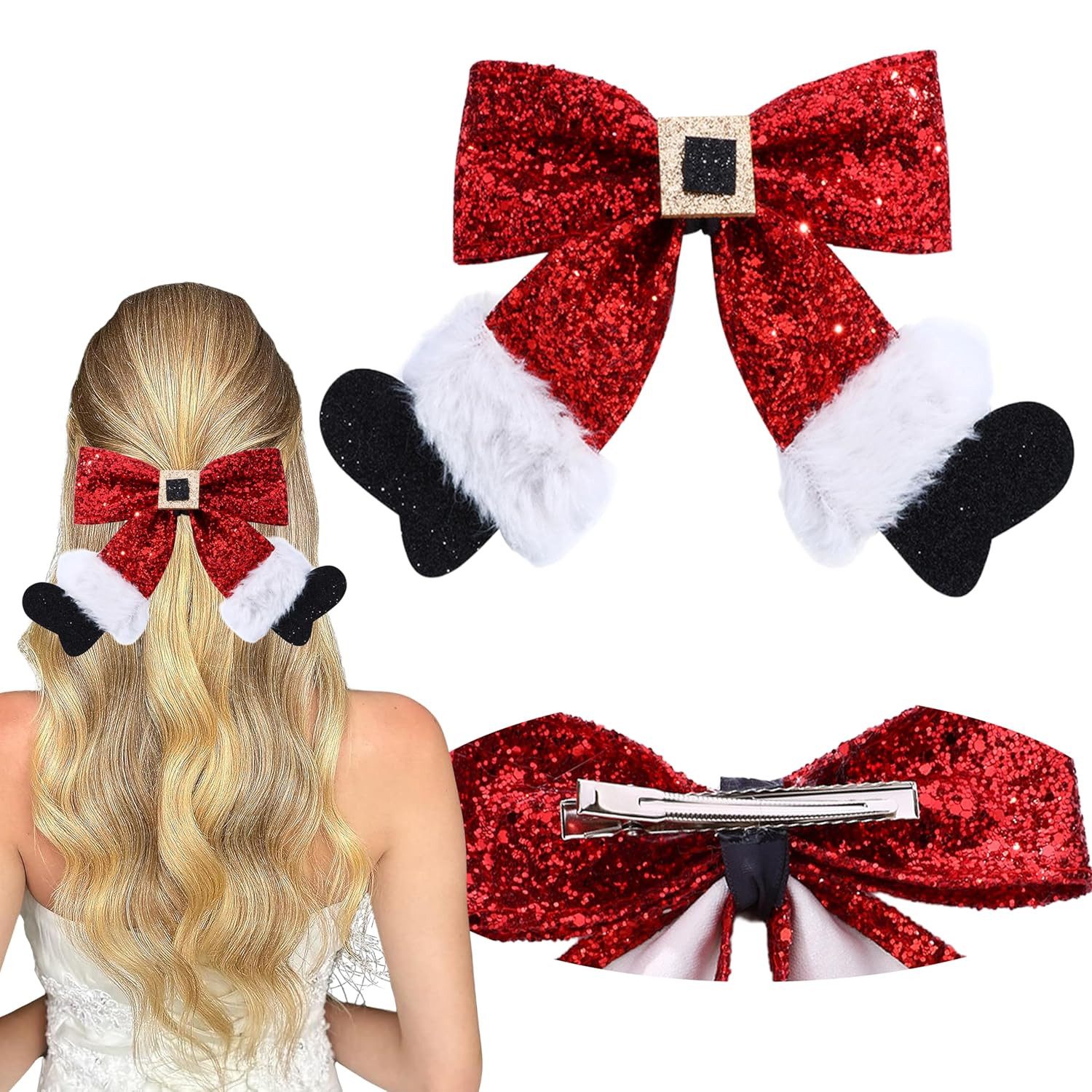 Coonoor Haarspange Damen-Haarschleifen, Weihnachts Schleifen-Haarspange, Ha günstig online kaufen