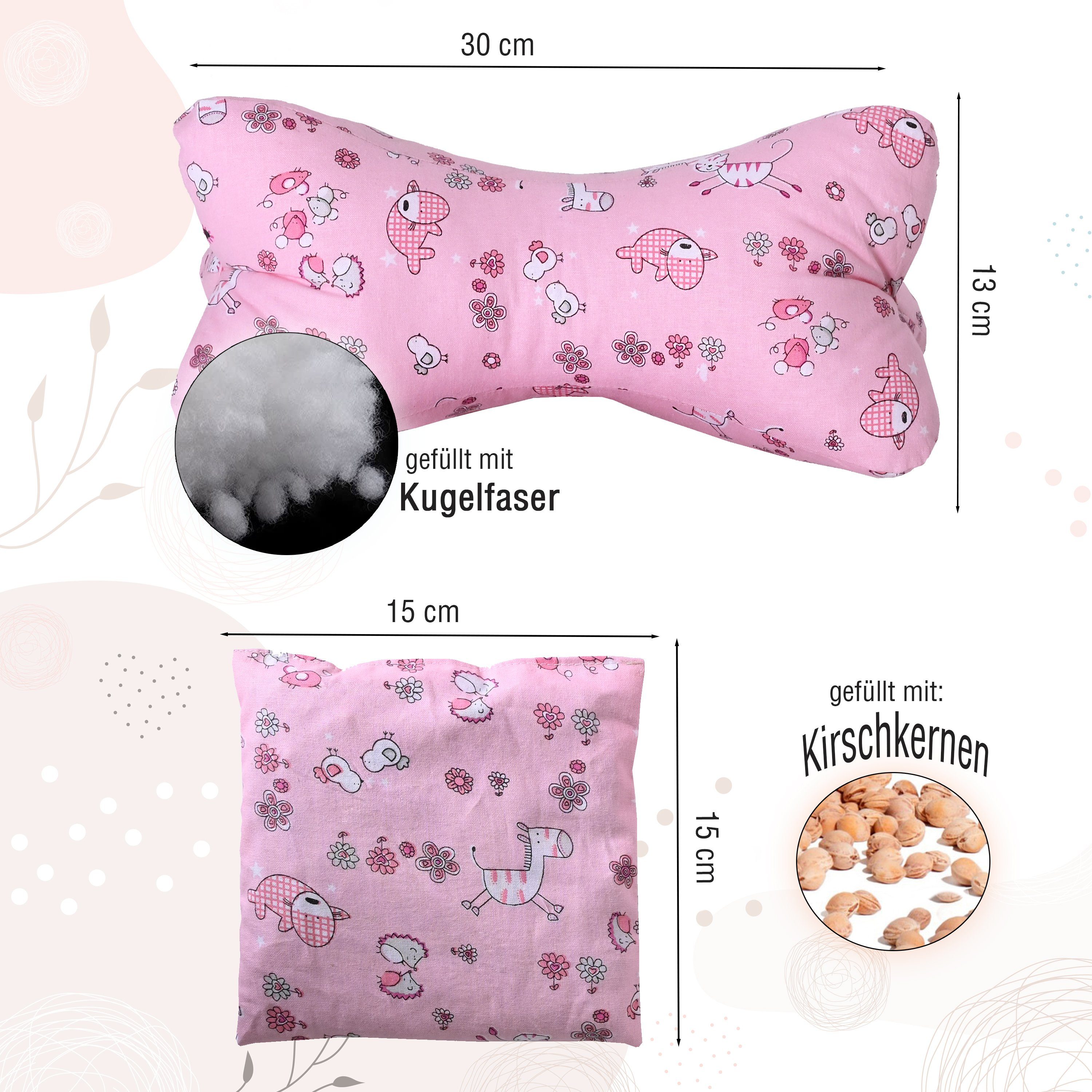 Dr. Berger Nackenstützkissen-Set Kuschelkissen Set "Lea", Set
