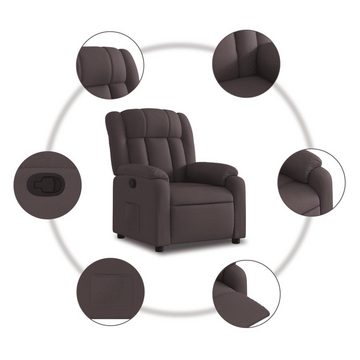 vidaXL Sessel Relaxsessel Dunkelbraun Stoff (1-St)