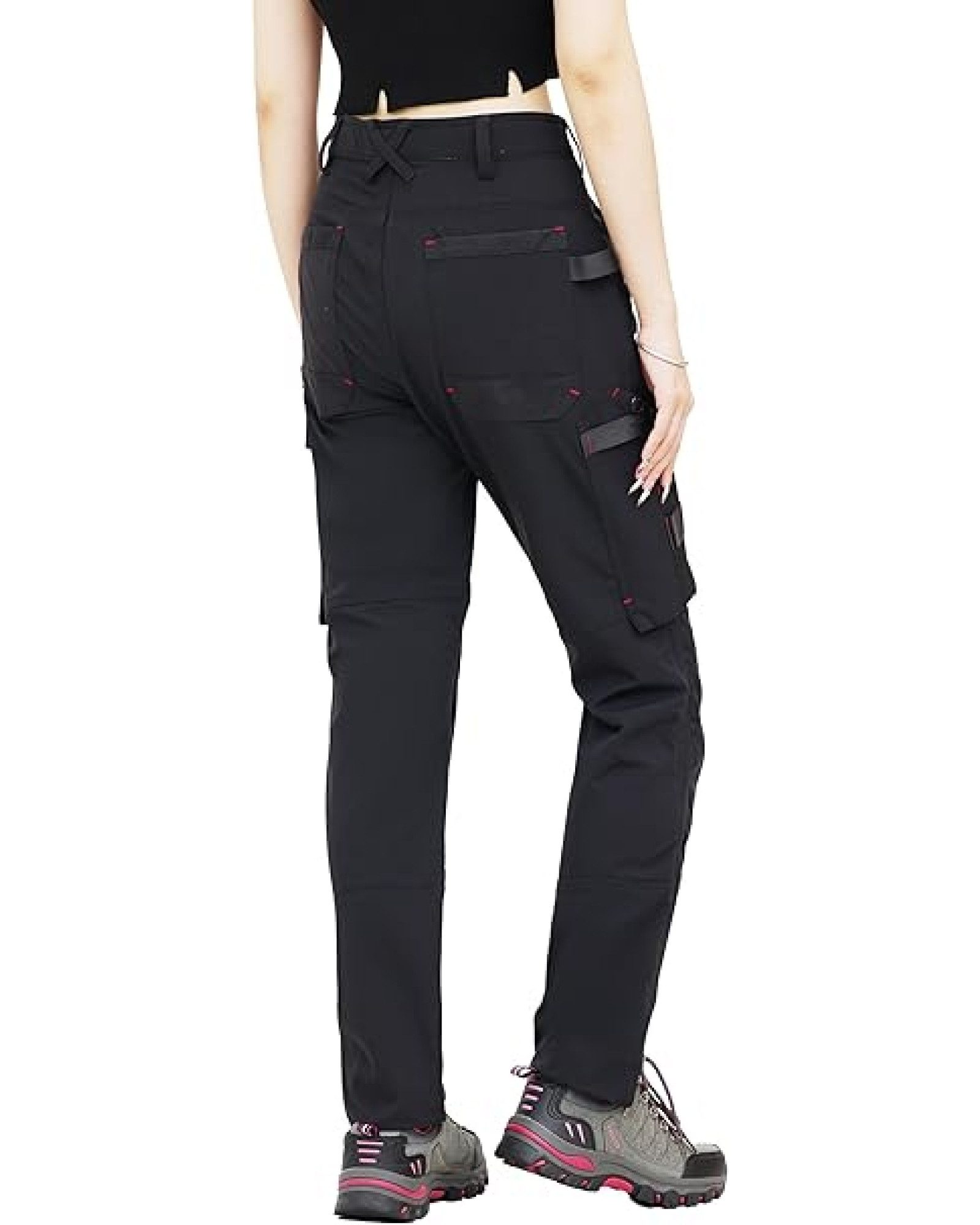 WORK IDEA Arbeitshose Damen Slim-Fit Stretch Arbeitshose, belastete Bereiche aus Cordura (1-tlg) strapazierfähige Eleganz für höchste Ansprüche