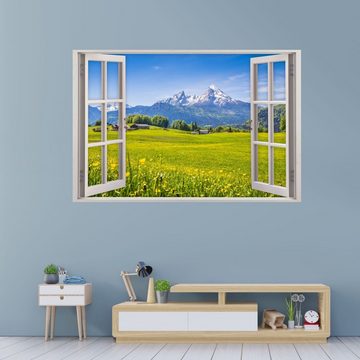 nikima Wandtattoo 151 Fenster - Alpen Berge (PVC-Folie), in 5 vers. Größen
