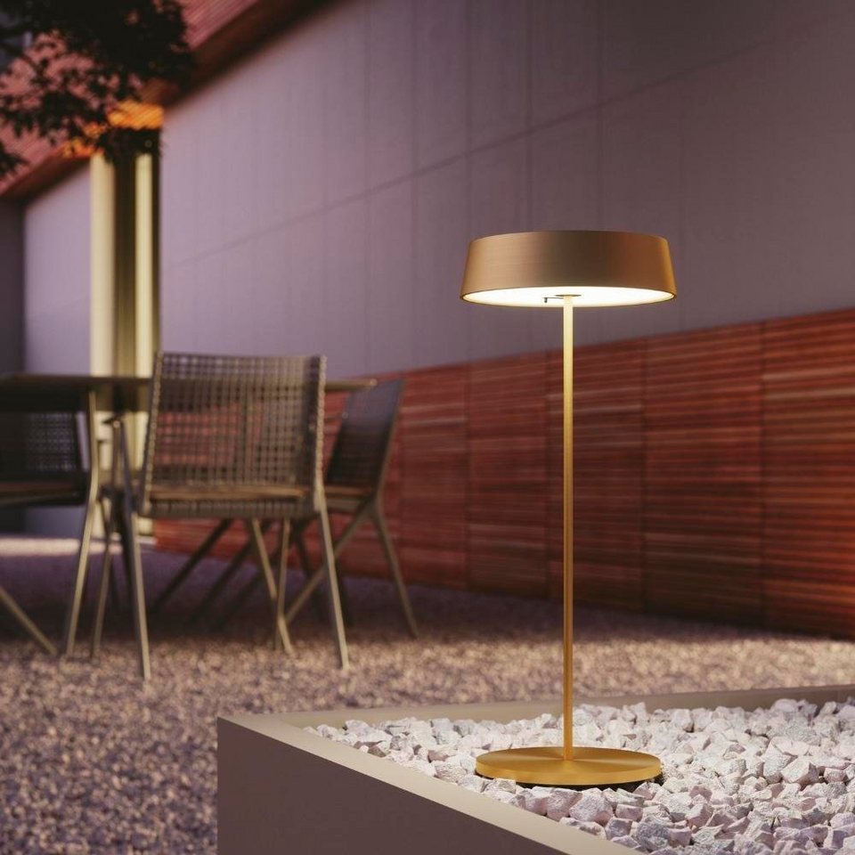 click-licht LED Tischleuchte LED Akkuleuchte Cocktail in Gold 2,2W 192lm  IP54, keine Angabe, Leuchtmittel enthalten: Ja, fest verbaut, LED,  warmweiss, Tischleuchte, Nachttischlampe, Tischlampe