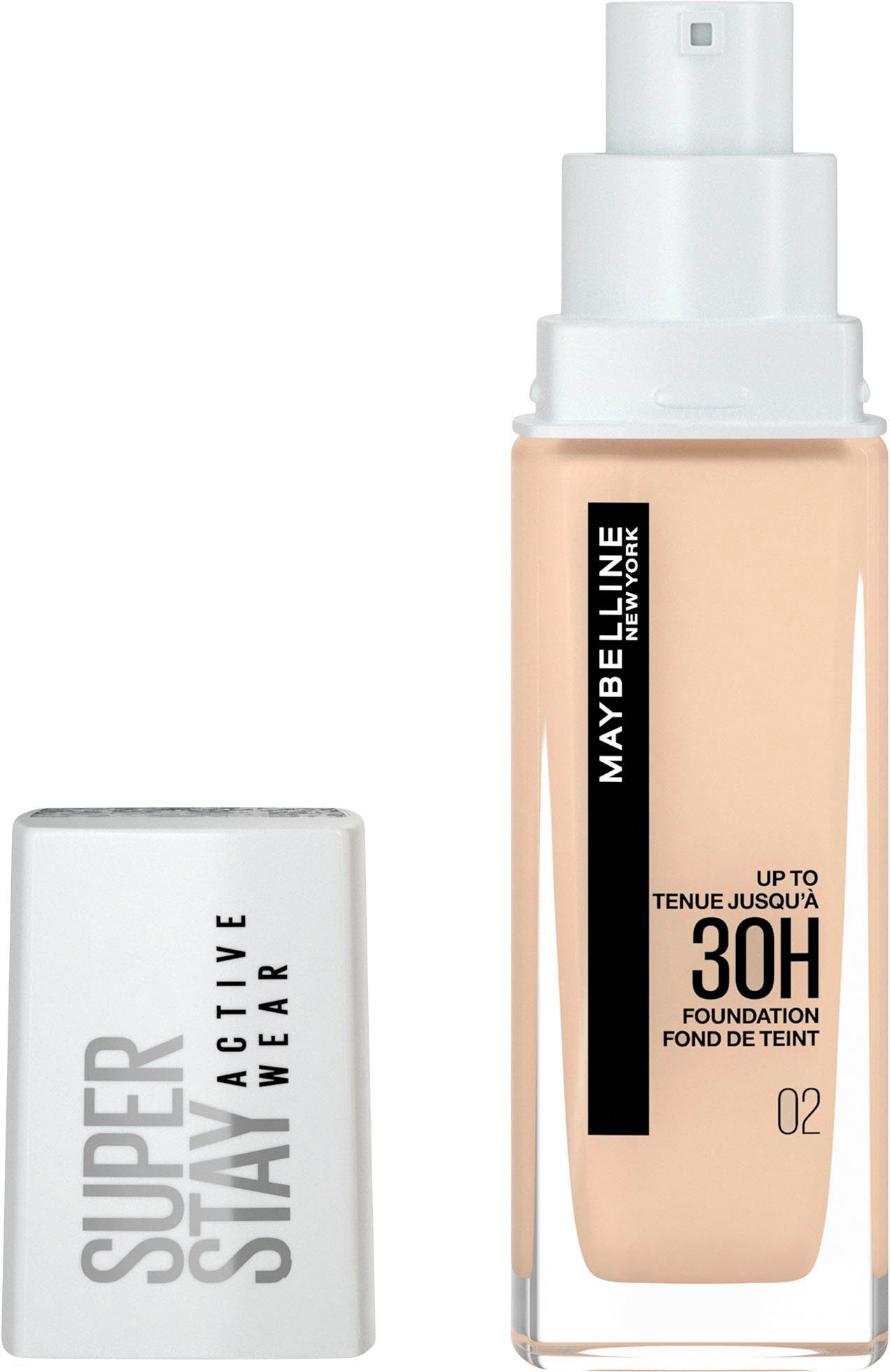 Naked Super Active MAYBELLINE YORK Stay 2 Ivory Wear Foundation NEW