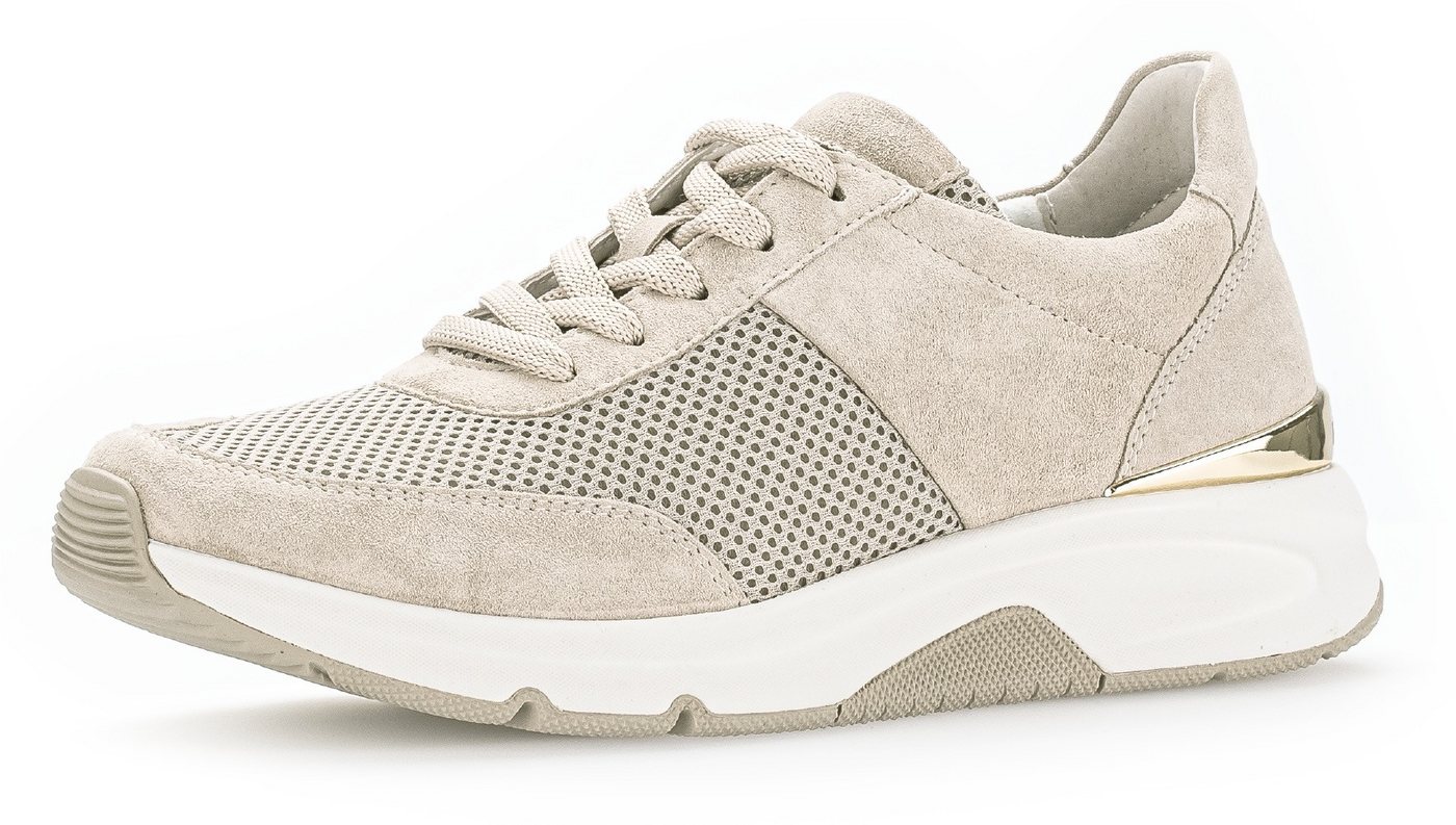 rollingsoft Keilsneaker, Freizeitschuh, Halbschuh, Schnürschuh, Logoschriftzug an der Ferse