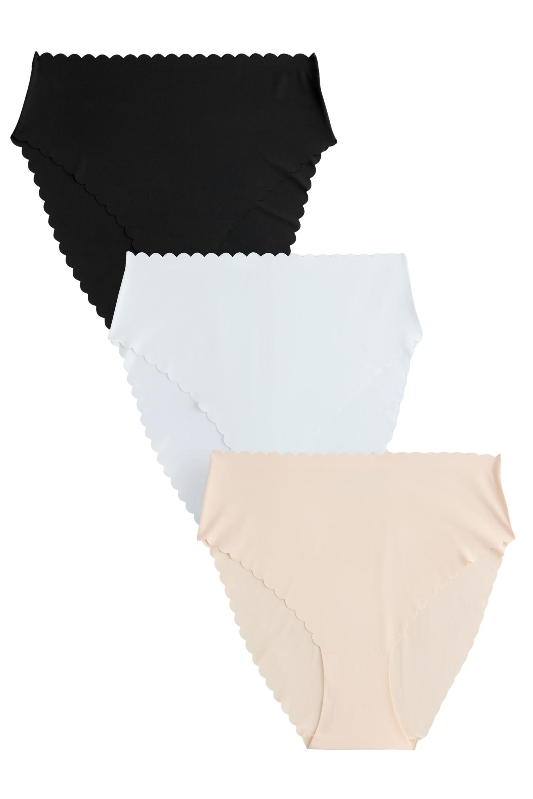 Slip Nahtlose Hochbund-Slips im 3er-Pack, hohes Bein
