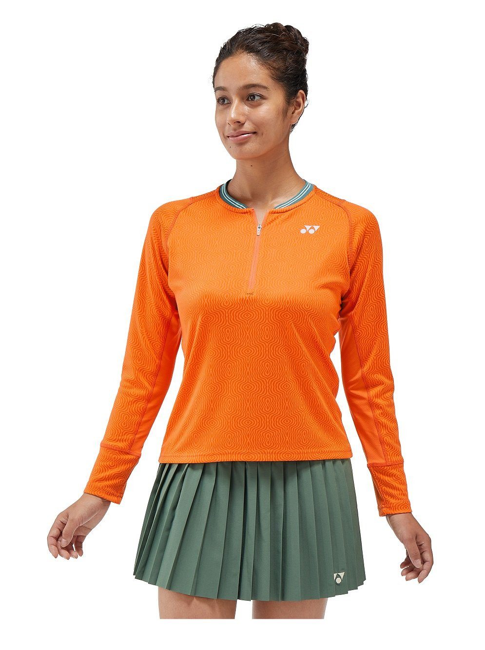 Yonex Langarmshirt Crew Neck French Open (Roland Garros) 2024 orange Damen