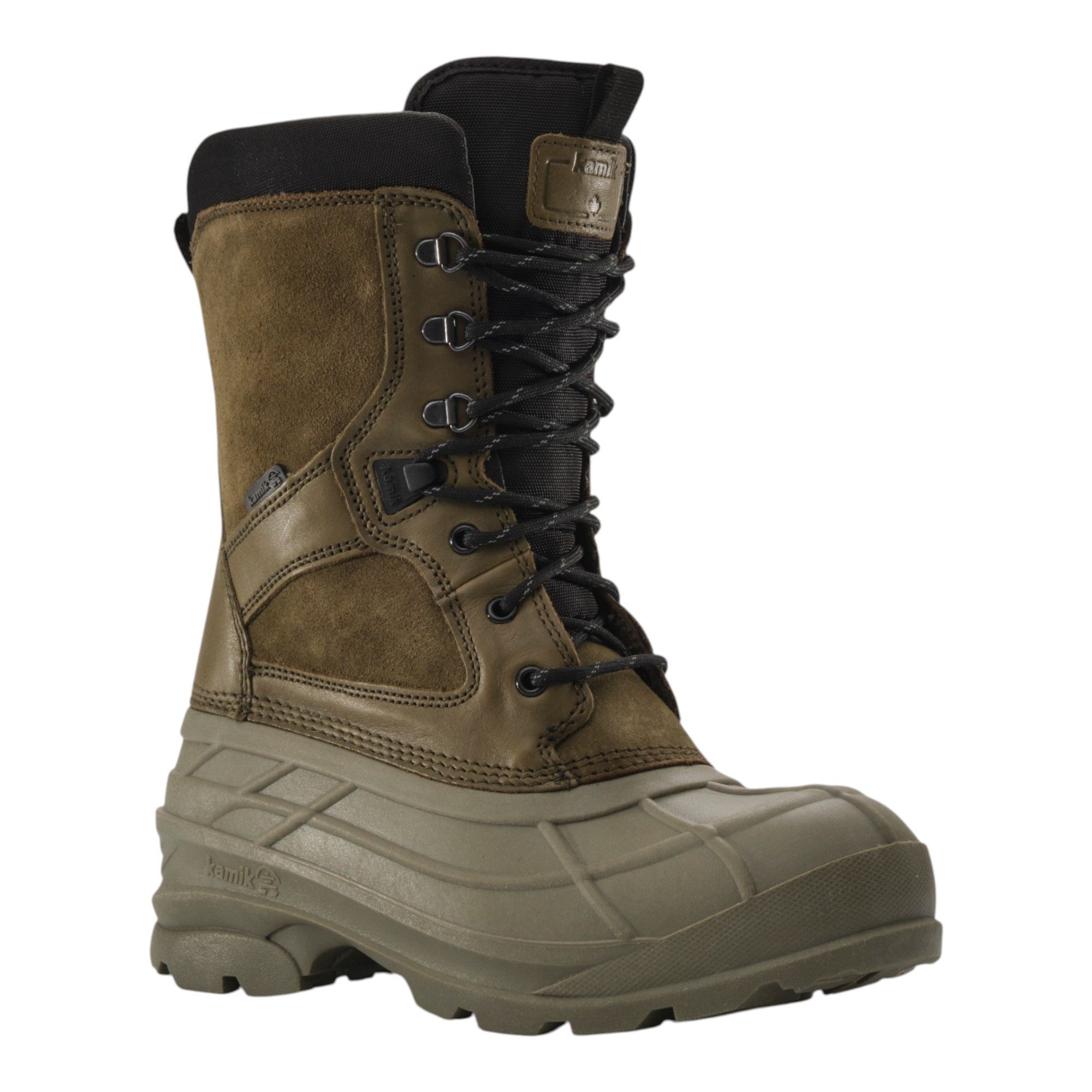 Kamik NationPlus (Suedeleder, wasserdicht) 2026 olivegrün Herren Winterstiefel