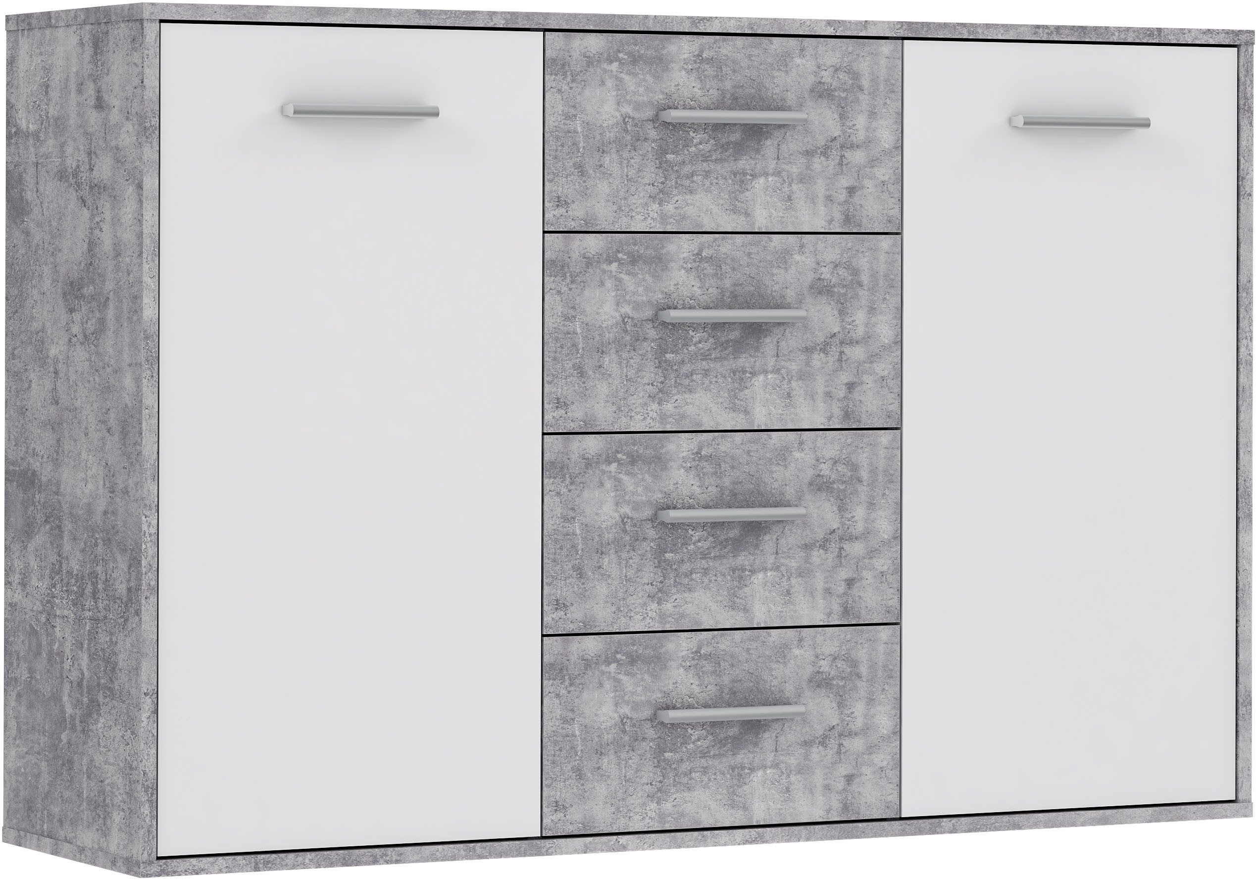 FORTE Sideboard Sideboard, verschiedene Dekore, Schubkästen, B/H/T 122,6/81,7/34,2 cm, Stauraum