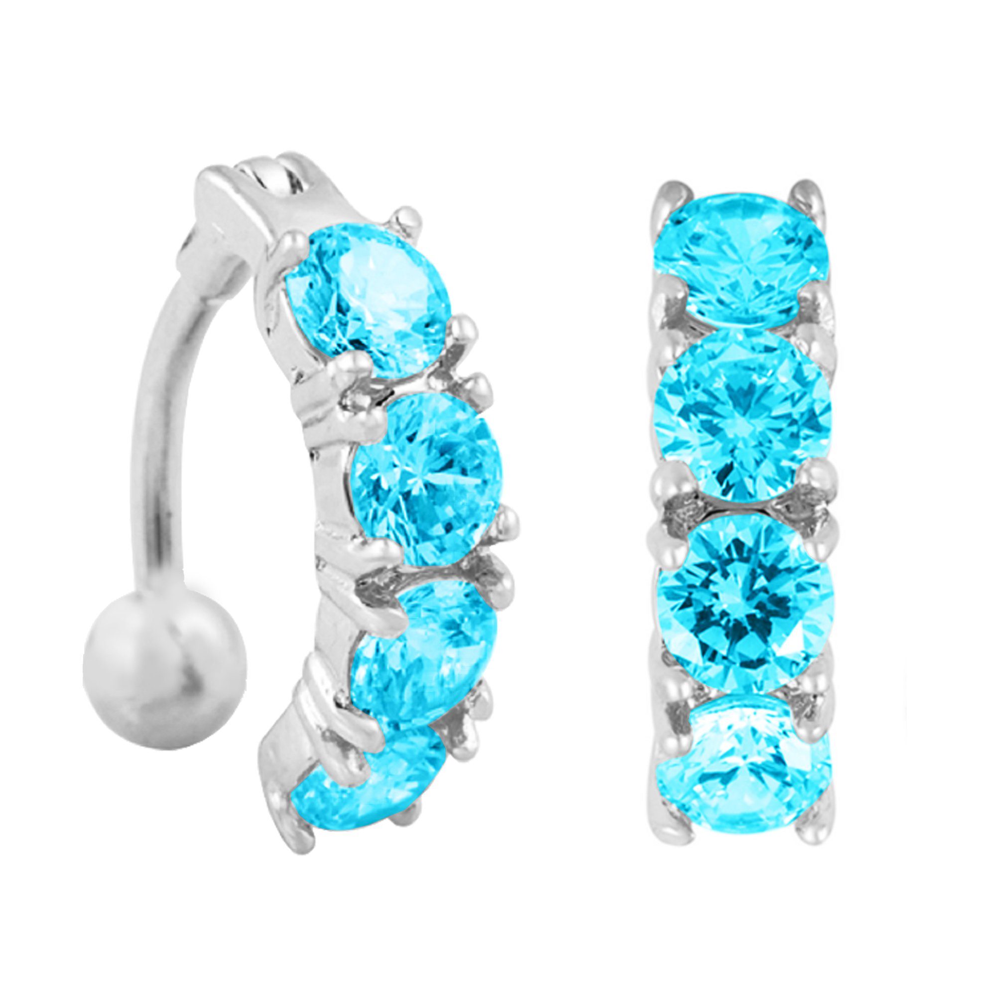 Taffstyle Bauchnabelpiercing Bauchnabel Piercing Chirurgenstahl 4 günstig online kaufen