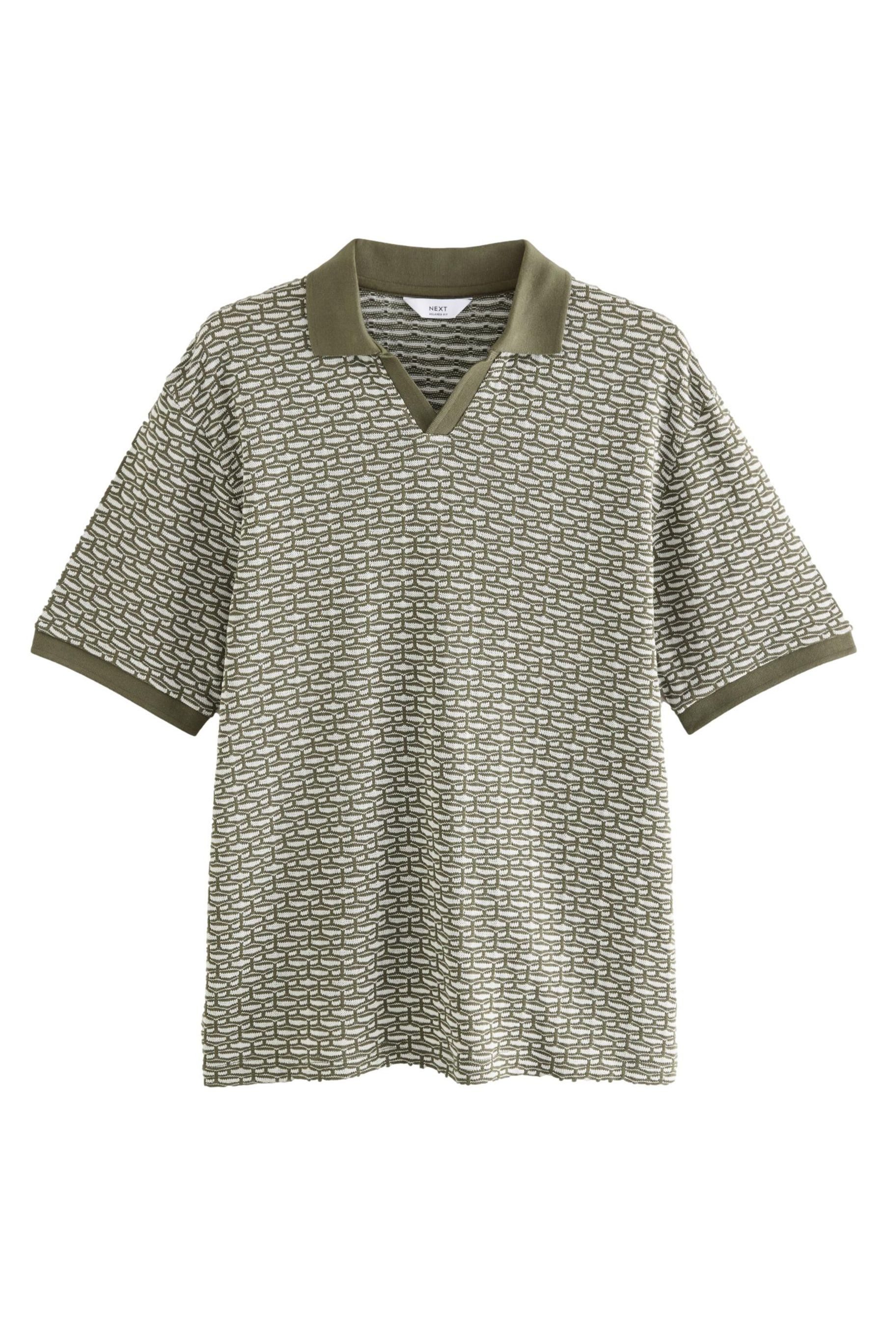 Next Poloshirt Strukturiertes Kurzarm-Poloshirt mit Kuba-Kragen günstig online kaufen