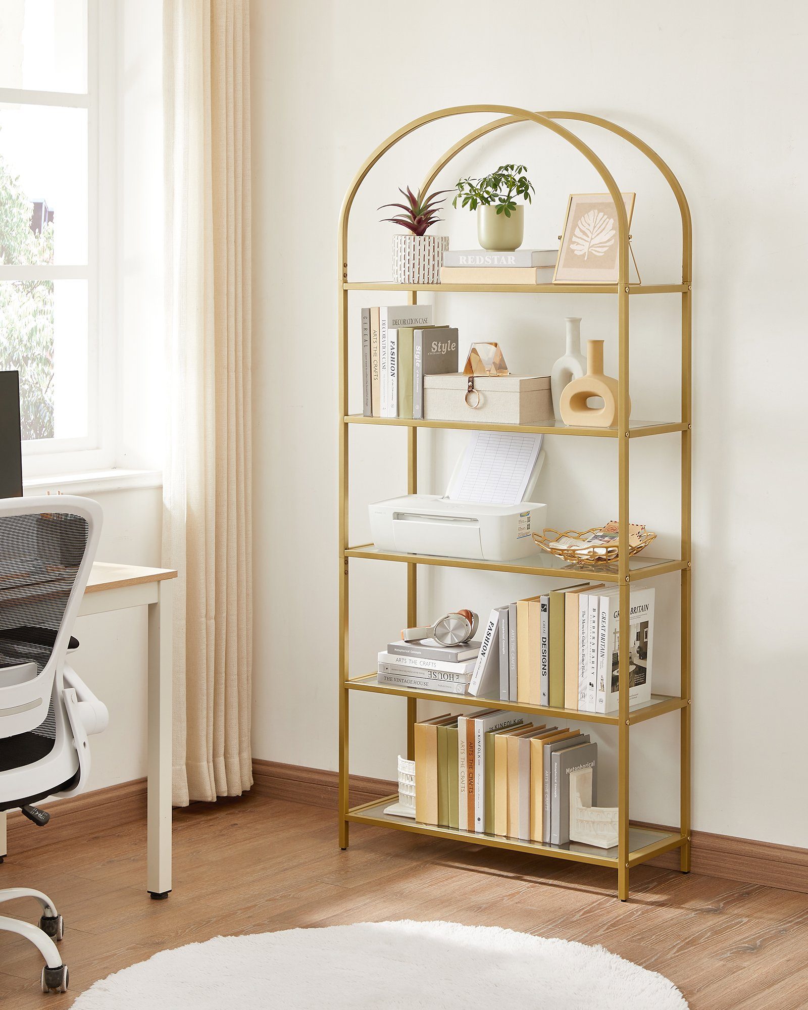VASAGLE Bücherregal Standregal, 1-tlg., mit 5 günstig online kaufen