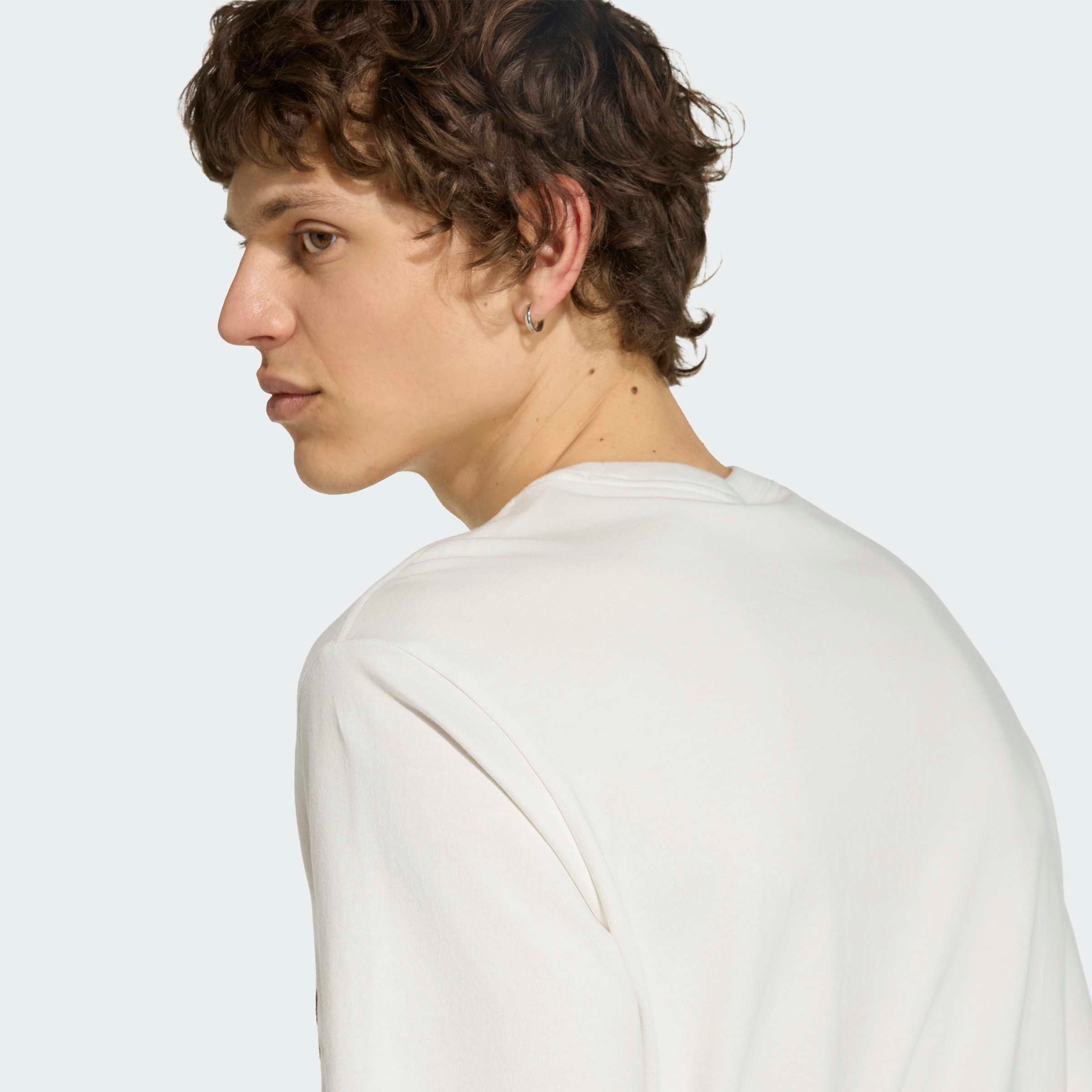 adidas Originals T-Shirt TREFOIL INFILL für Erwachsene, mit sportlichem Stil, ohne Verschluss, aus Baumwolle