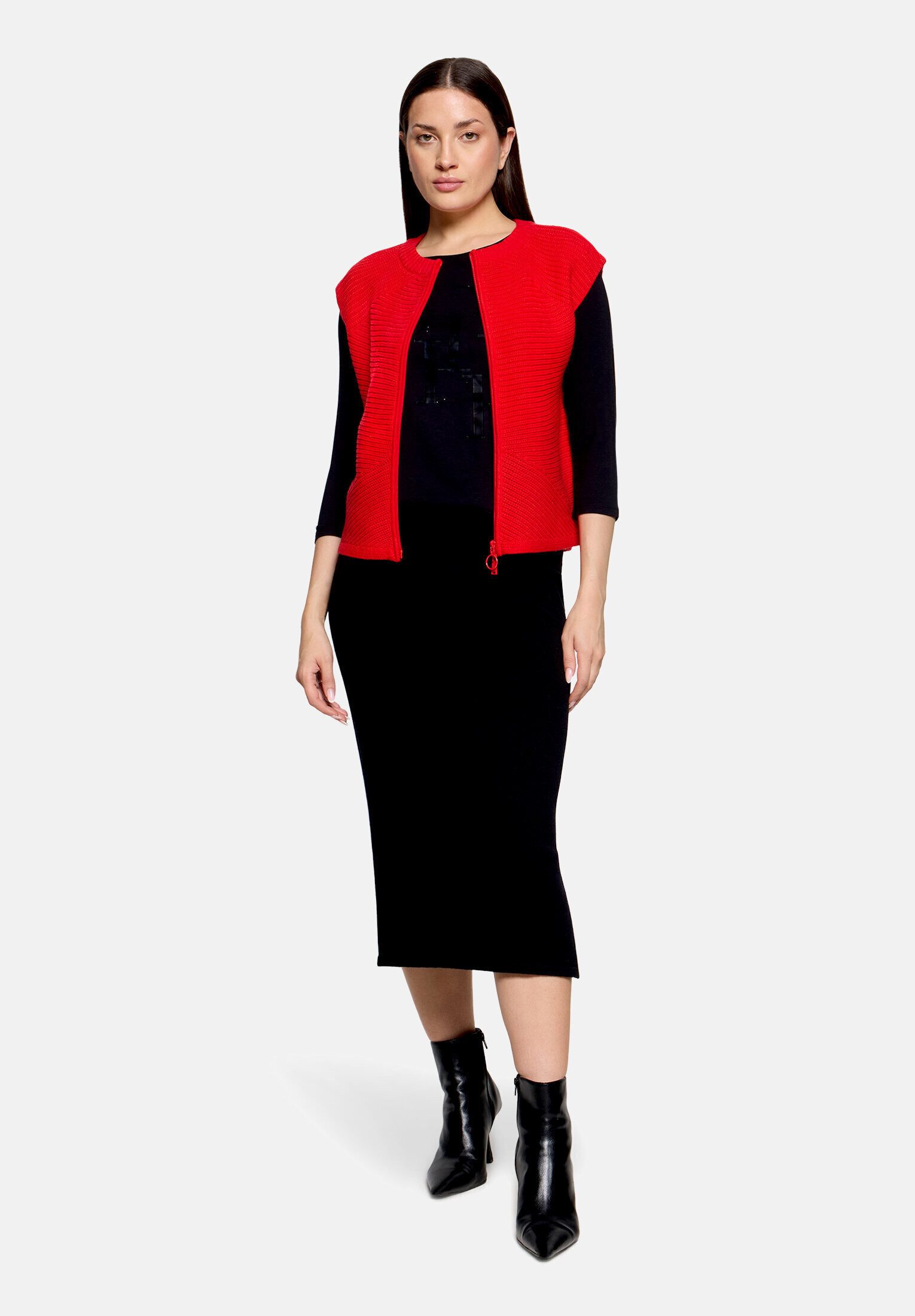 Betty Barclay Strickjacke Damen ohne Arm (1-tlg)