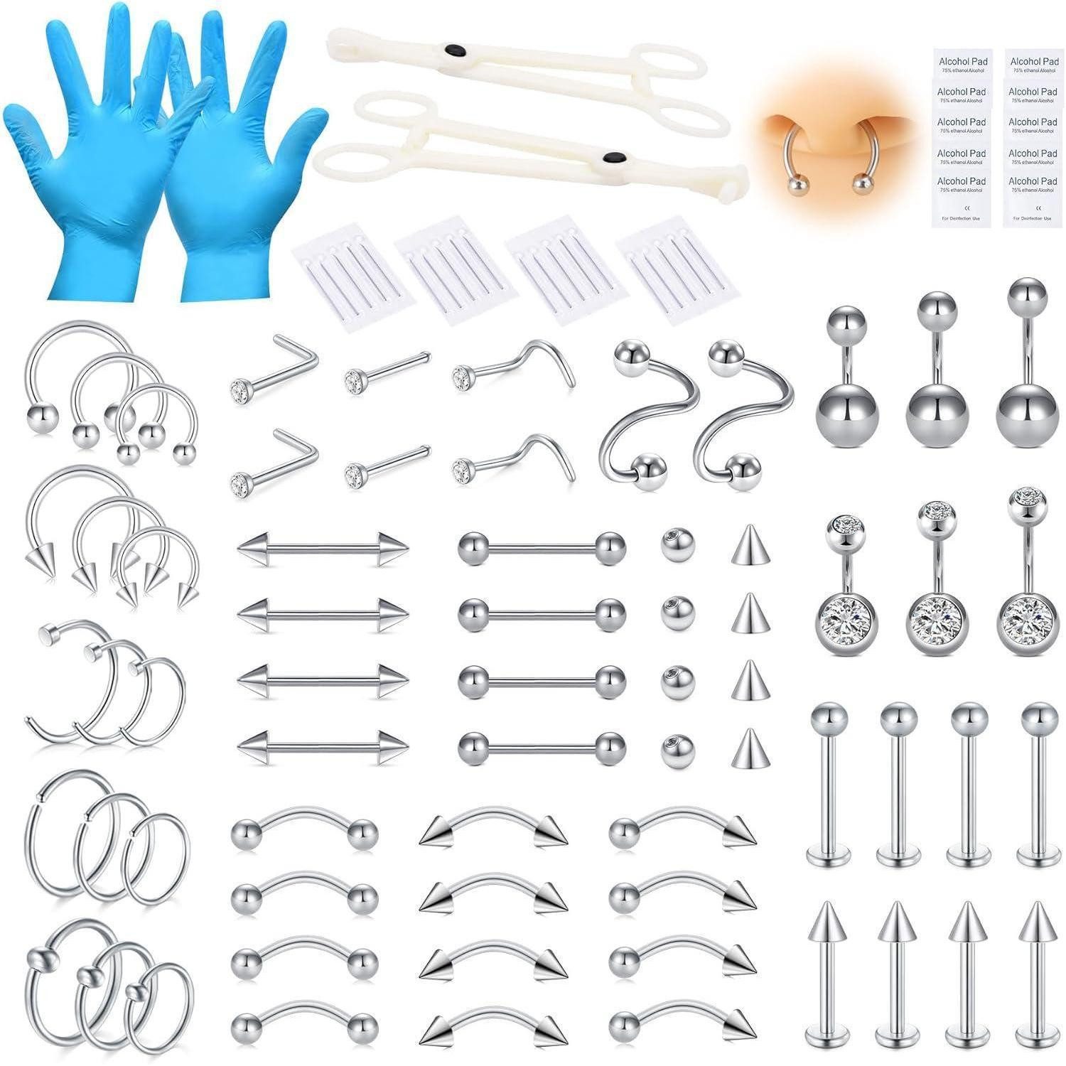 AVYRING Piercing-Set Piercing Set 99 Stück günstig online kaufen