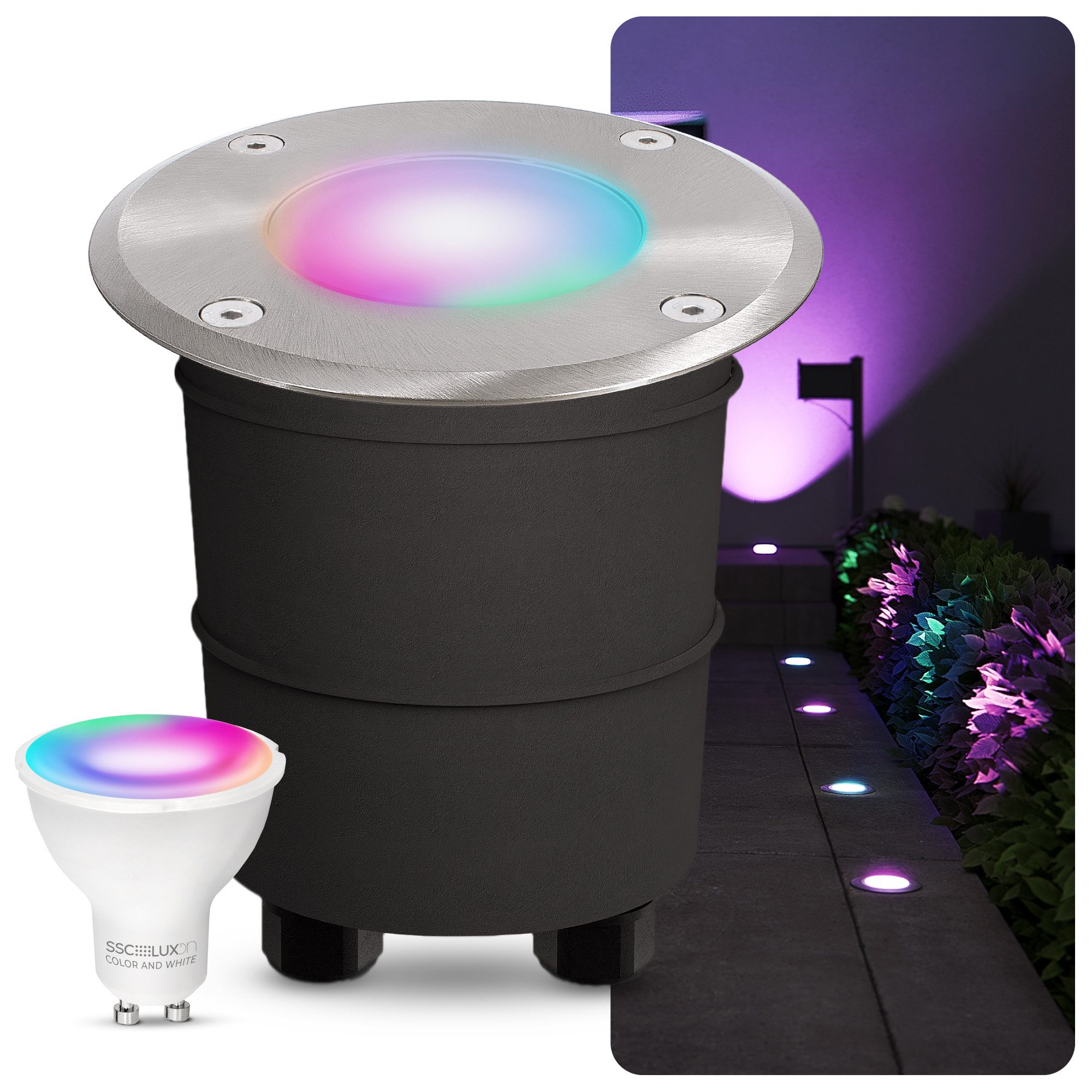 SSC-LUXon LED Gartenstrahler MARNE Boden Einbaustrahler günstig online kaufen