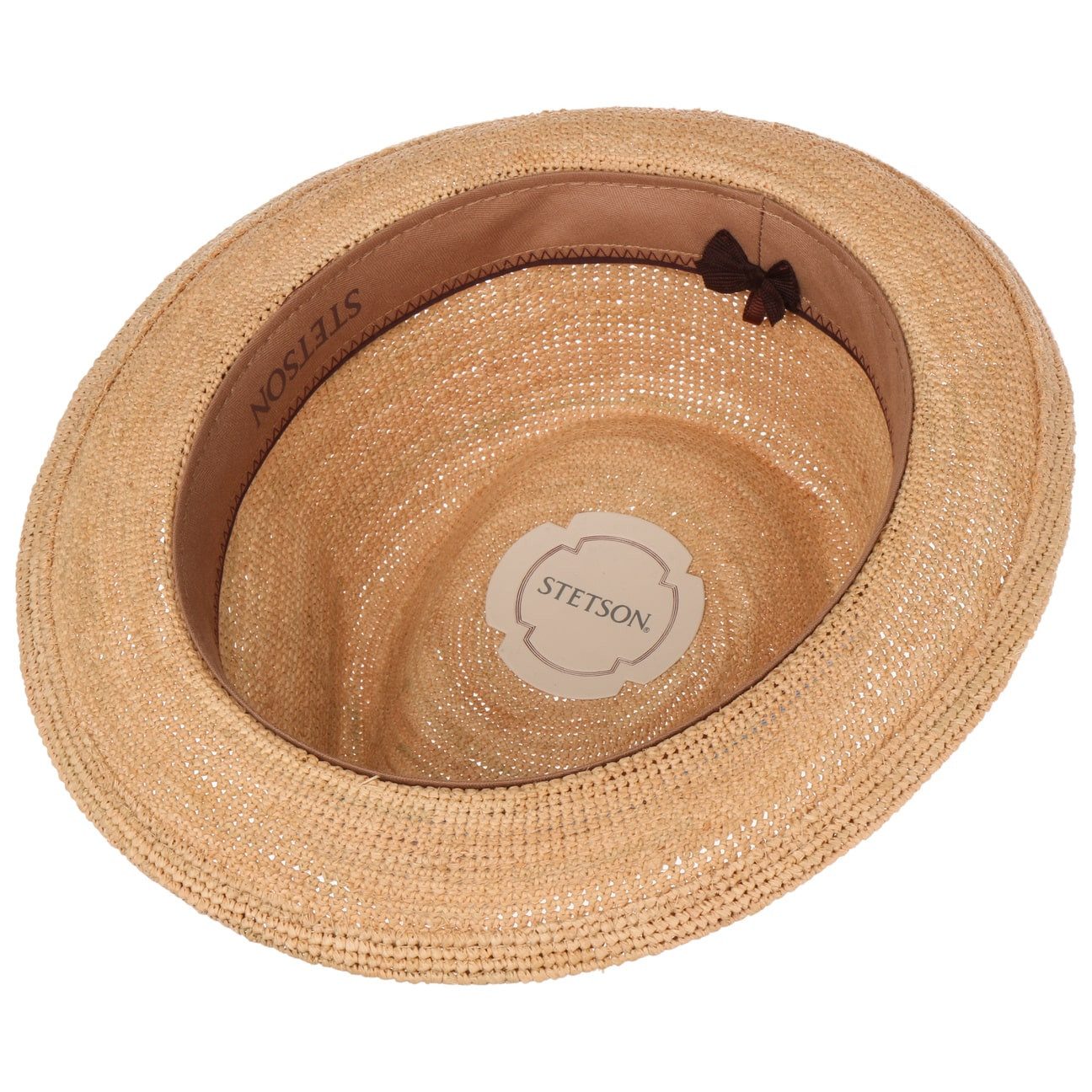 Stetson Sonnenhut (1-St) Raffiastrohhut mit Lederband