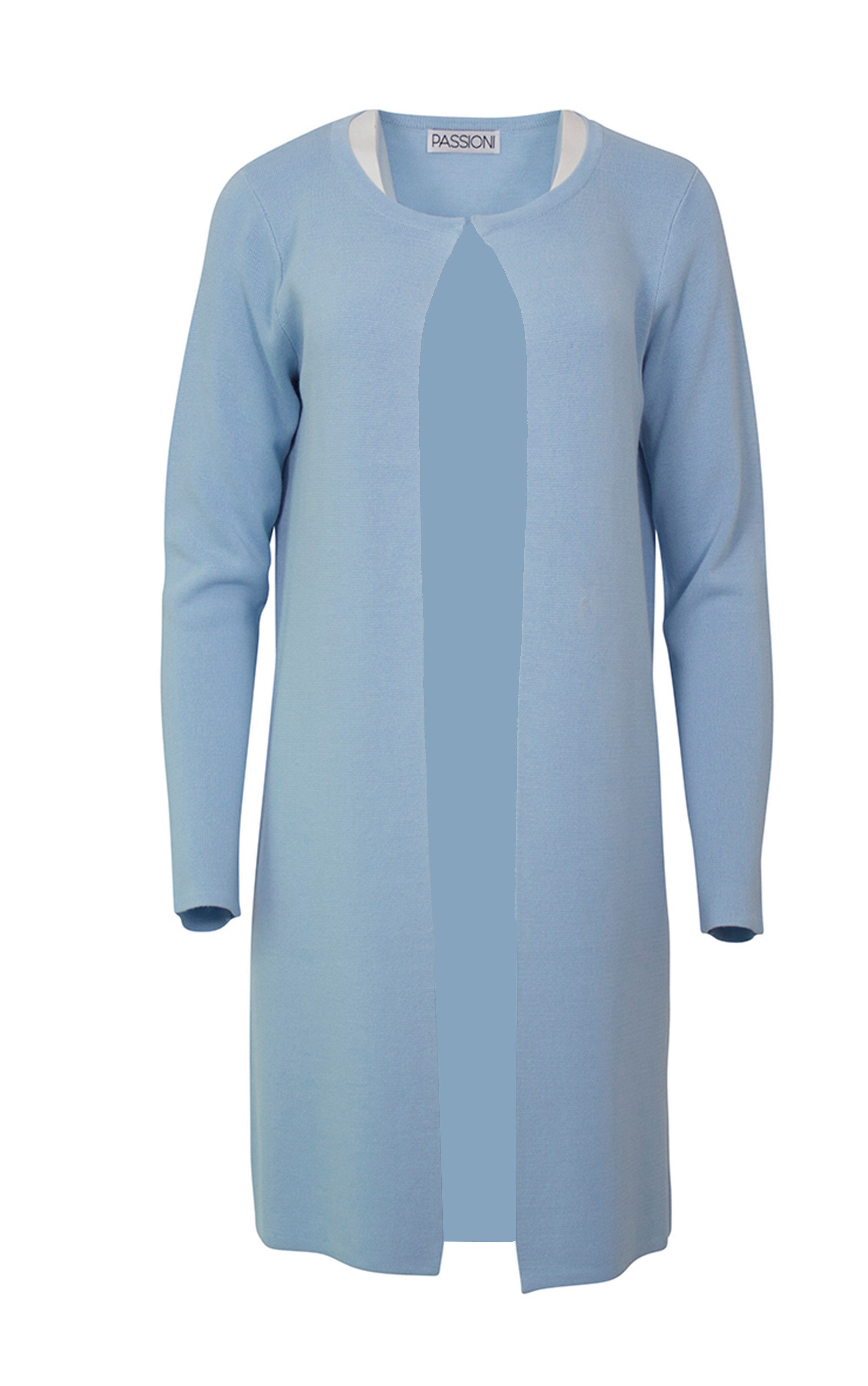 Passioni Cardigan in Blau, mit schlichter günstig online kaufen