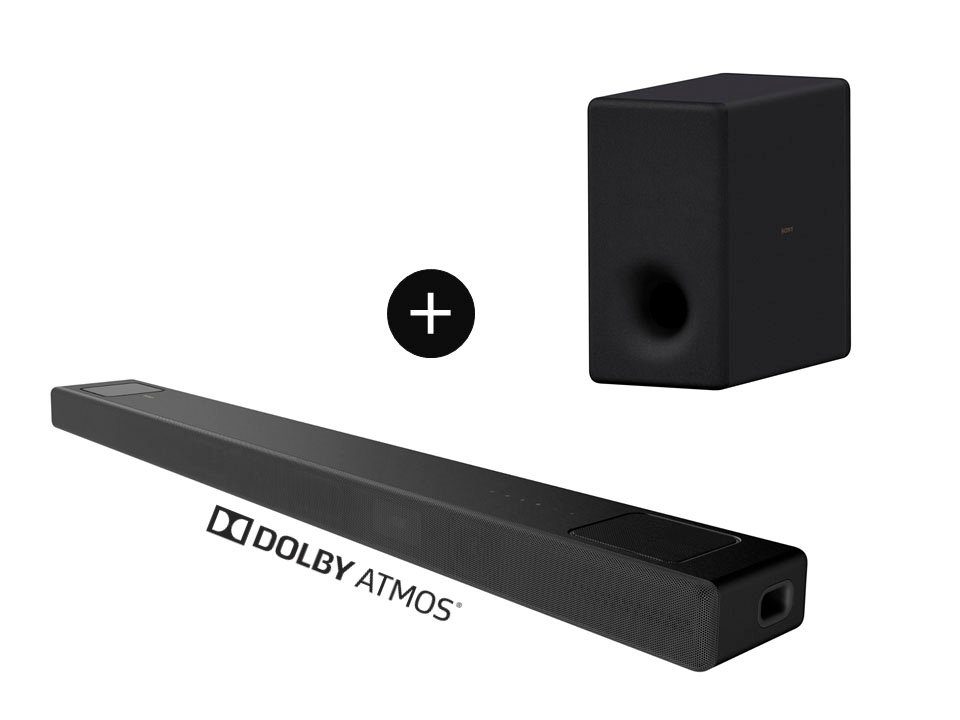 Sound Mapping-Technologie, Acoustic (360° + Sony Subwoofersystem Soundbar 5.1.2 SA-SW3 Sync) - Spatial HT-A5000 Center Premium