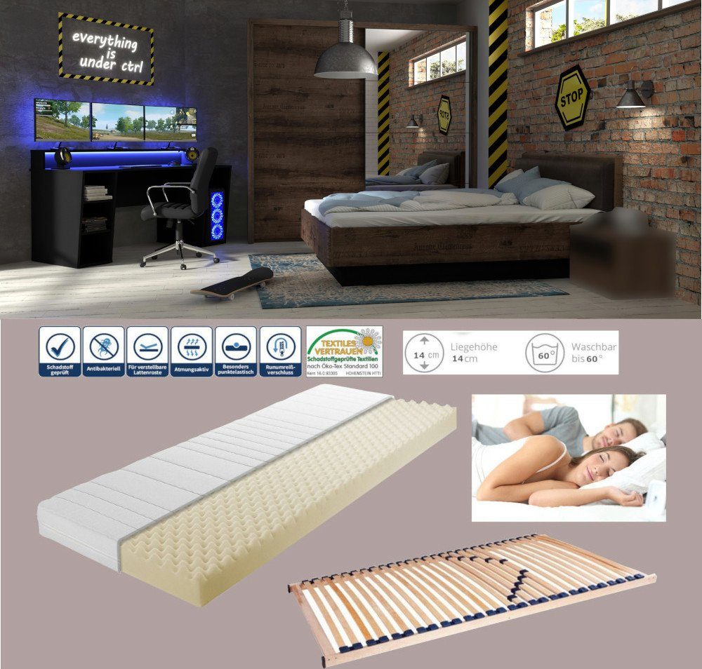 möbel-direkt.de Jugendzimmer-Set Tezaur "Jacky", (Komplett Set, günstig online kaufen