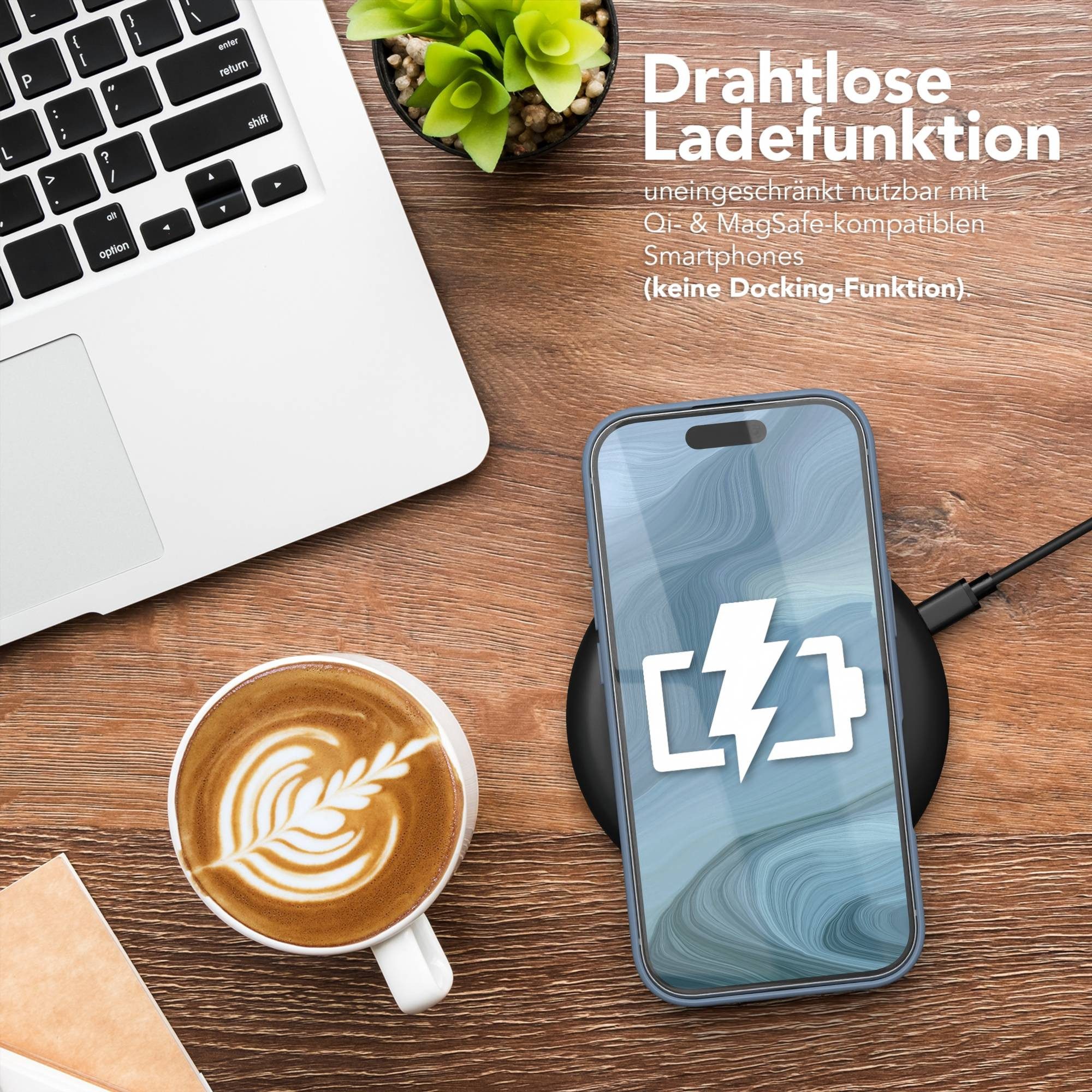 EAZY CASE Handyhülle Outdoor Case für Apple iPhone 17 Pro 6,3 Zoll, Hybrid Handyhülle kratzfest Smart Slimcover Transparent Robust Blau