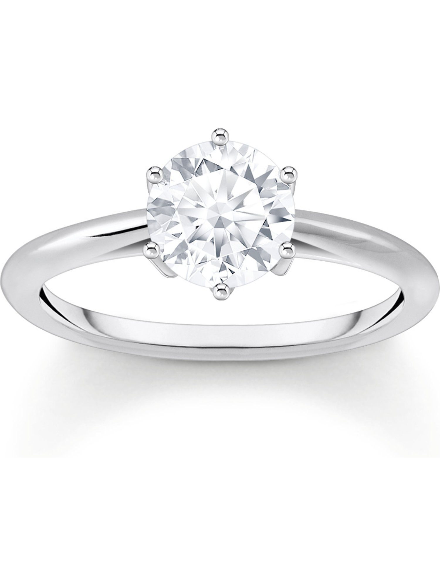 THOMAS SABO Fingerring Thomas Sabo Damen-Damenring 925er Silber Zirkonia, Zirkonia