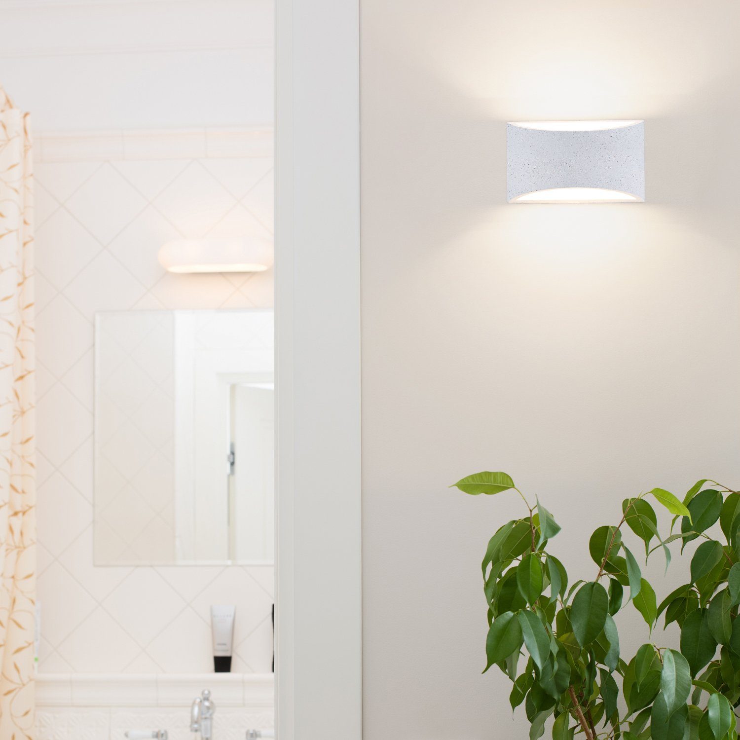 Lampe Licht MARIE, Paco Effekt Indirektes Wandleuchte Innen Wandlampe Leuchtmittel, Home Up Flur ohne G9 LED Down