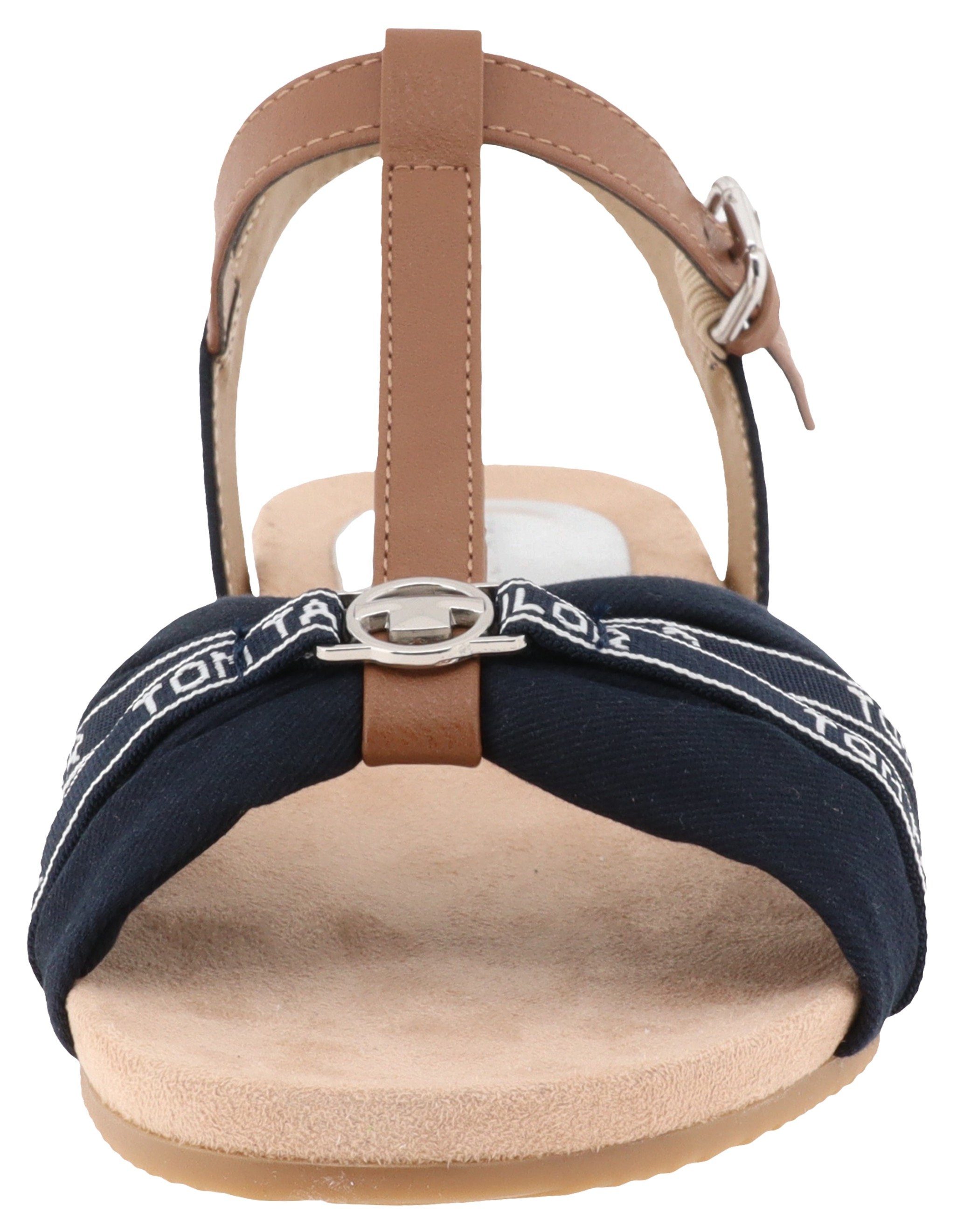 TOM TAILOR Sandalette, Sommerschuh, Sandale, Blockabsatz, mit verstellbarer Schnalle
