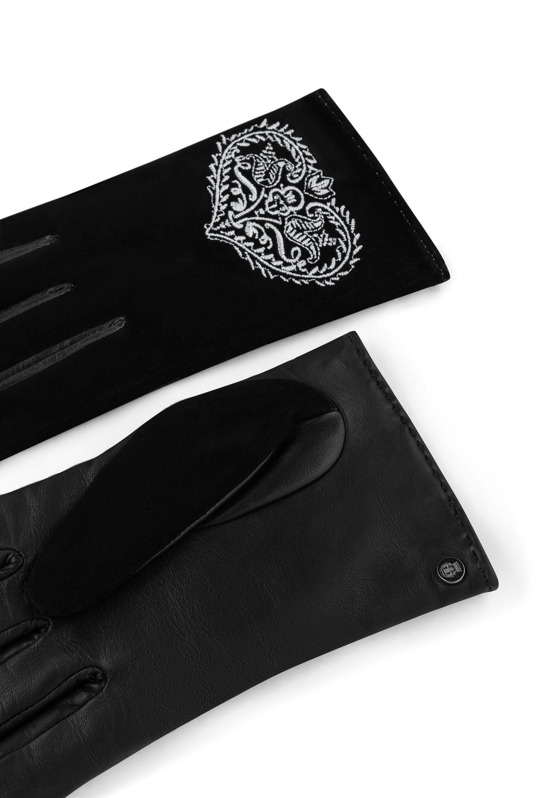 Roeckl Lederhandschuhe GITTI Velourhandschuhe mit Touch Funktion