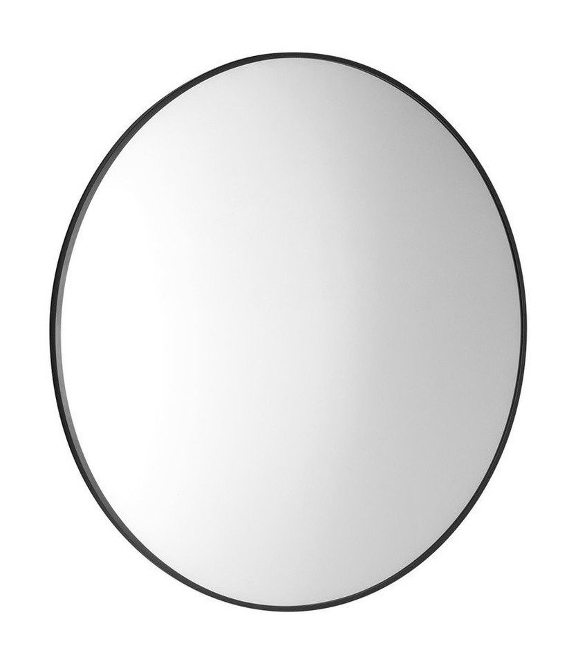 Sapho Badspiegel AROWANA runder Spiegel im Rahmen Durch. 80cm, Schwarz matt, Sapho-AWB080 Spiegel im Rahmen