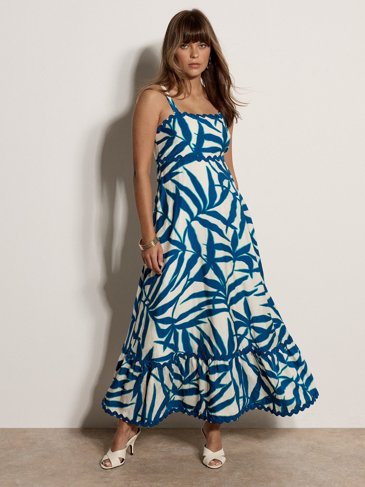 Maxikleid Langes, gemustertes Kleid