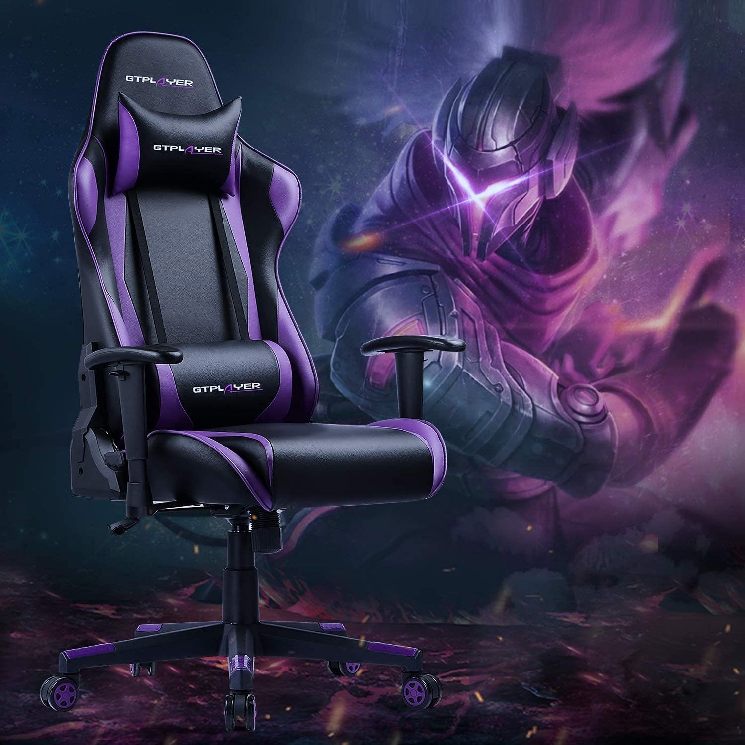 Chaise Gamer Violetnull