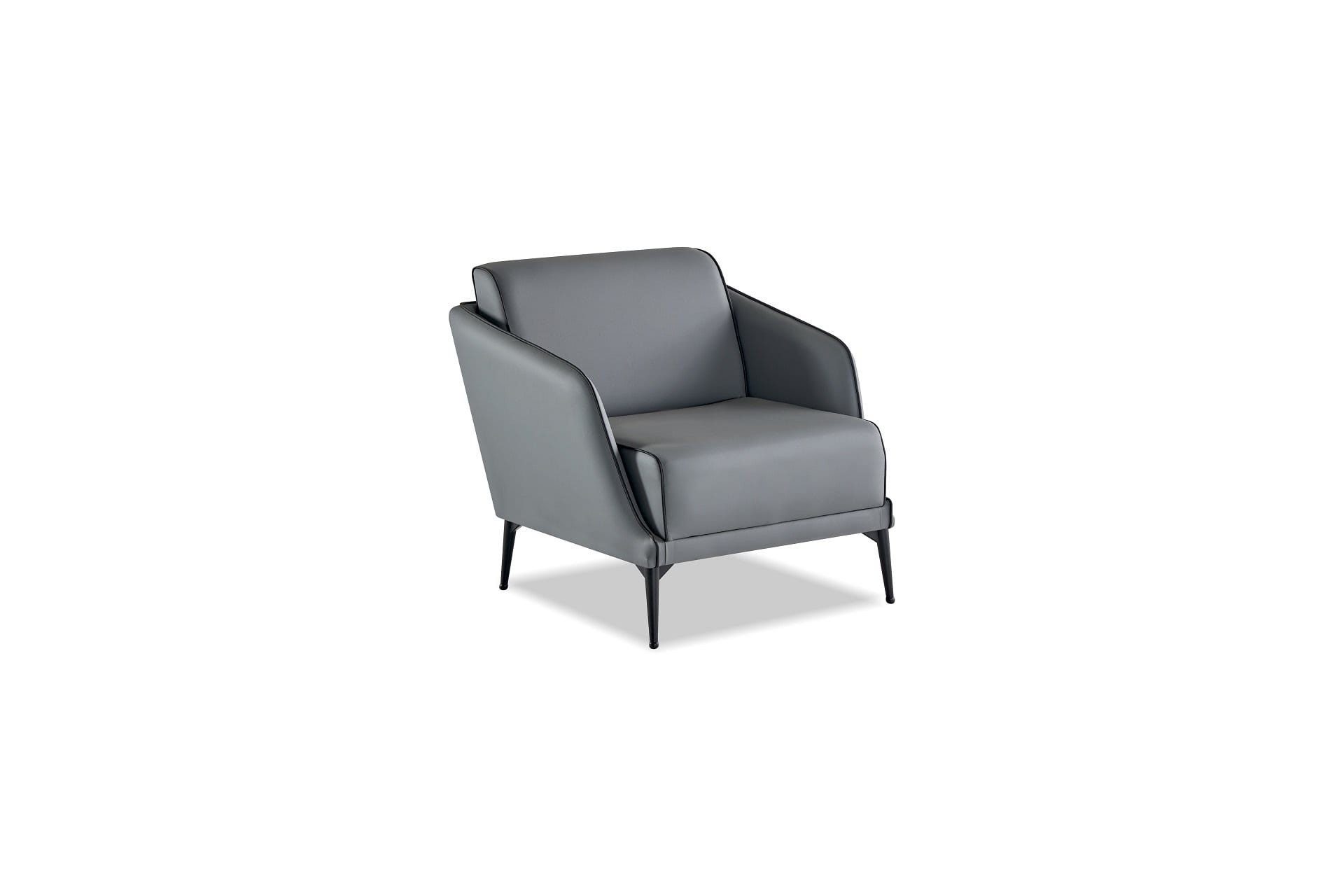 Xlmoebel Loungesessel Sessel modernes Grau elegant minimalistisch vielseitig ergonomisch (1-St., 1-tlg)