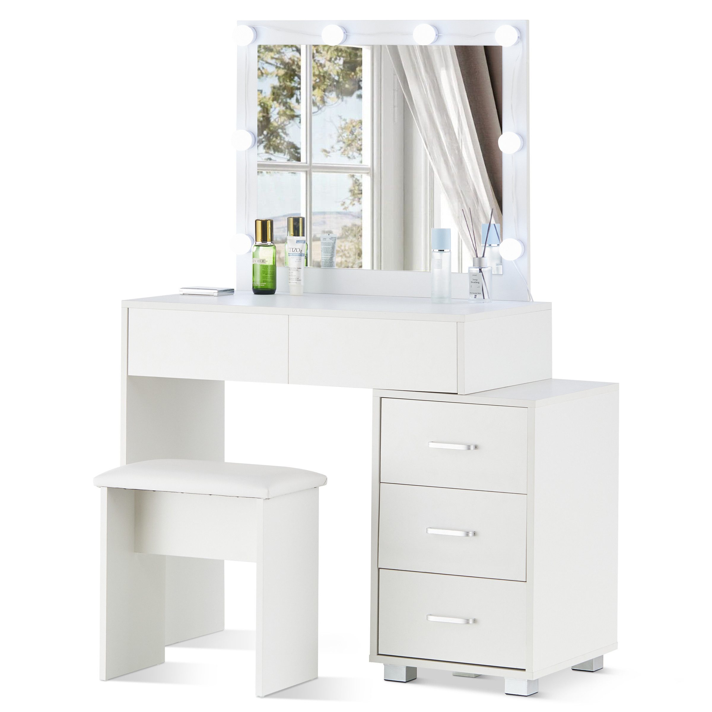 Schminktisch 80x40x135cm Schminktisch Set