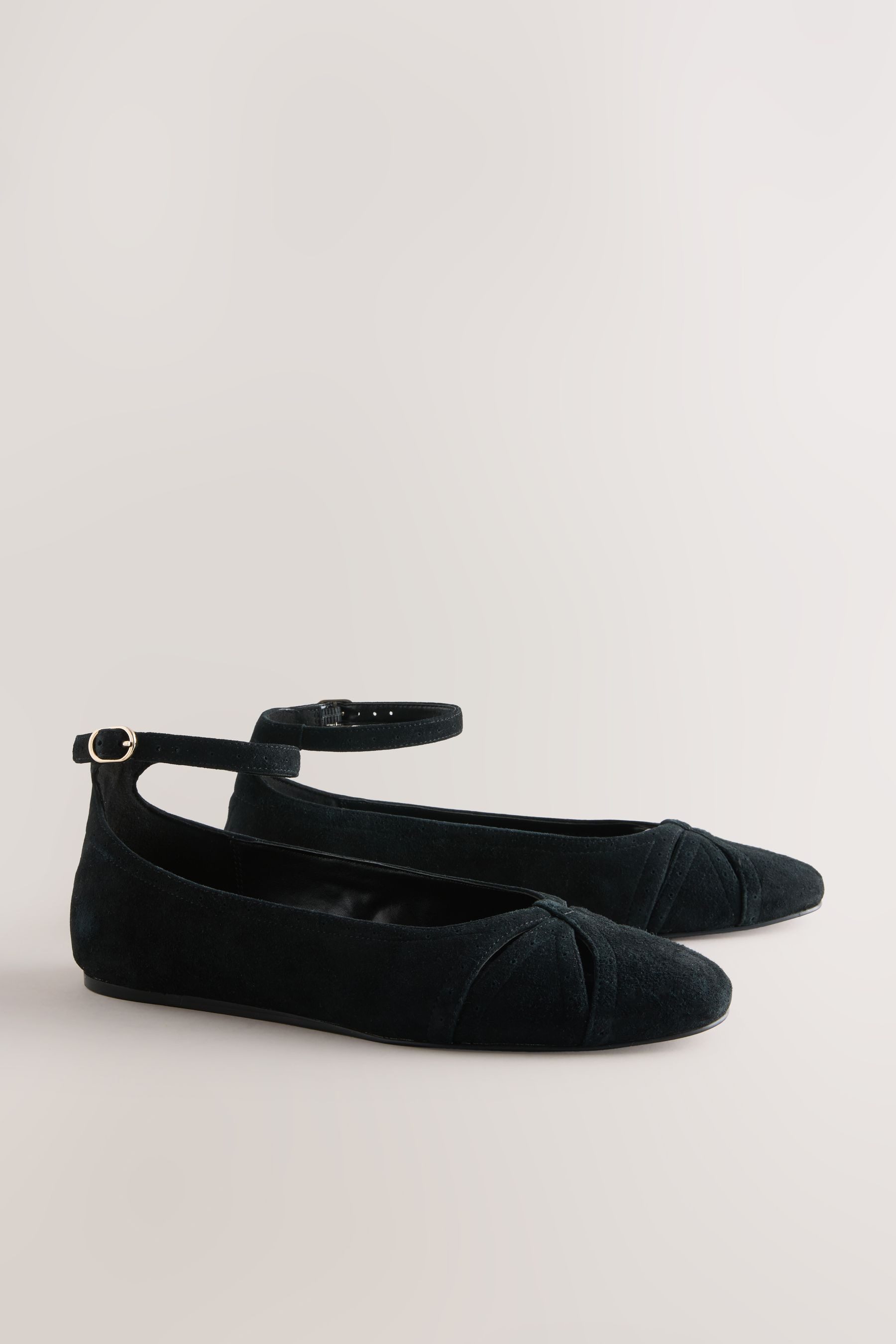 Next Forever Comfort® Leder-Ballerinas, Knöchelriemen Riemchenballerina (1- günstig online kaufen
