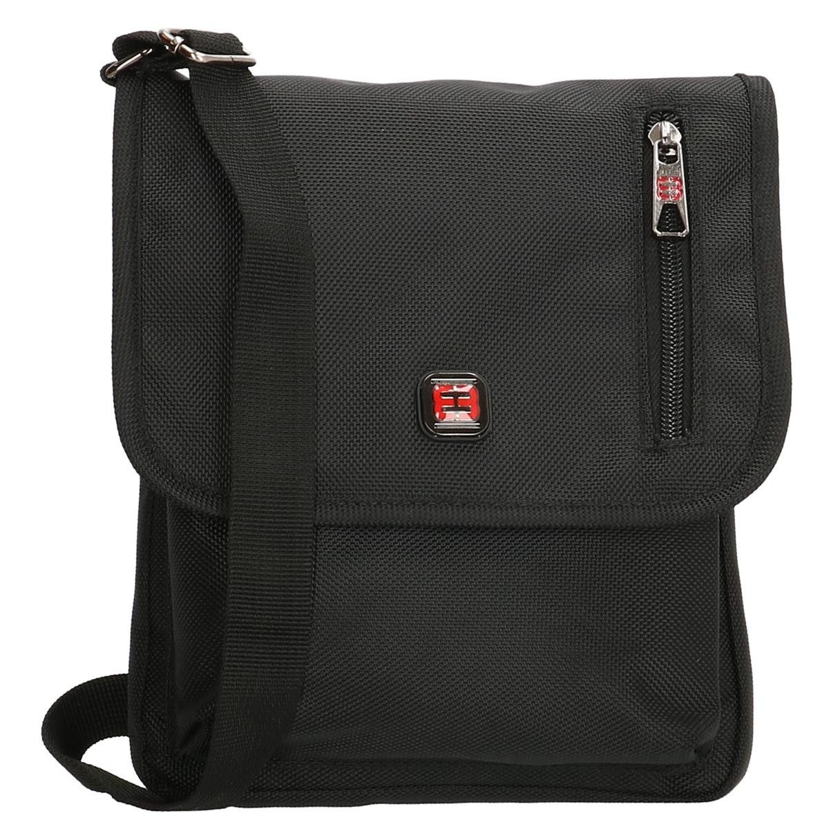 Enrico Benetti Handtasche Überschlagtasche flach mit längenverstellbarem Gurt