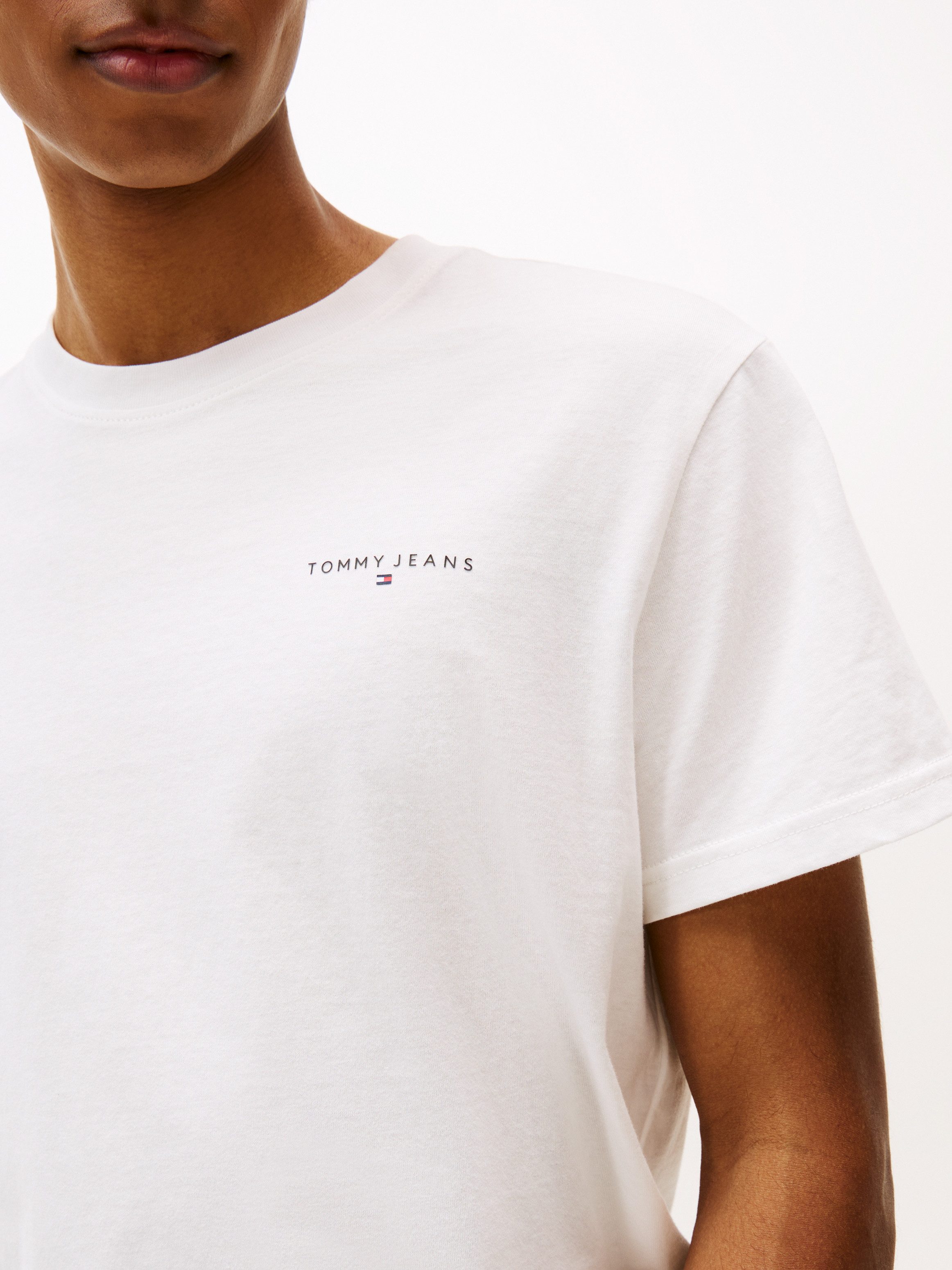 Tommy Jeans T-Shirt TJM SLIM LINEAR CHEST TEE EXT Mit Rundhalsausschnitt günstig online kaufen