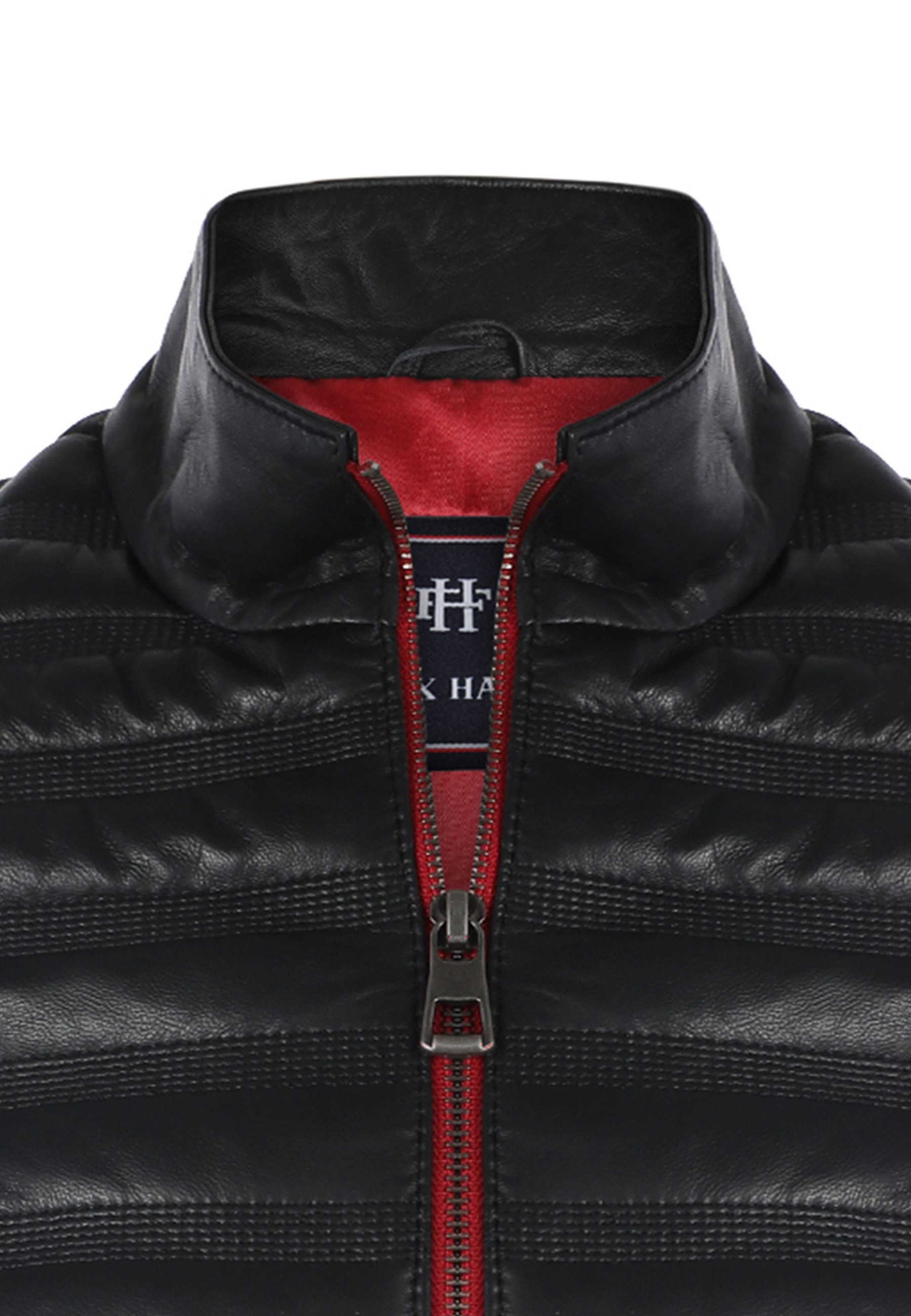 Felix Hardy Lederjacke Sportliche Lederjacke mit Reißverschluss günstig online kaufen