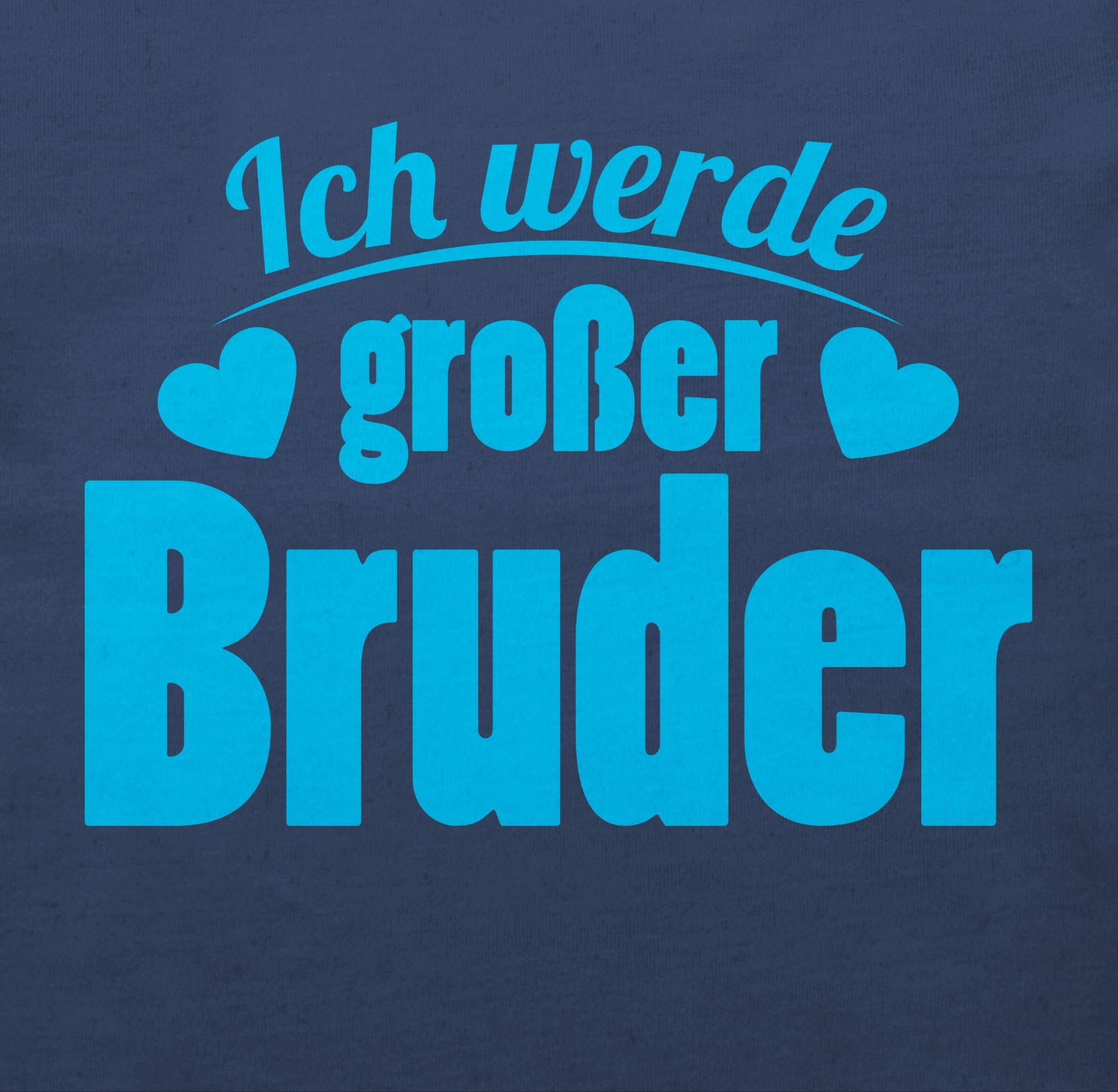 großer Blau Bruder T-Shirt 1 Navy werde Shirtracer Bruder Großer Ich