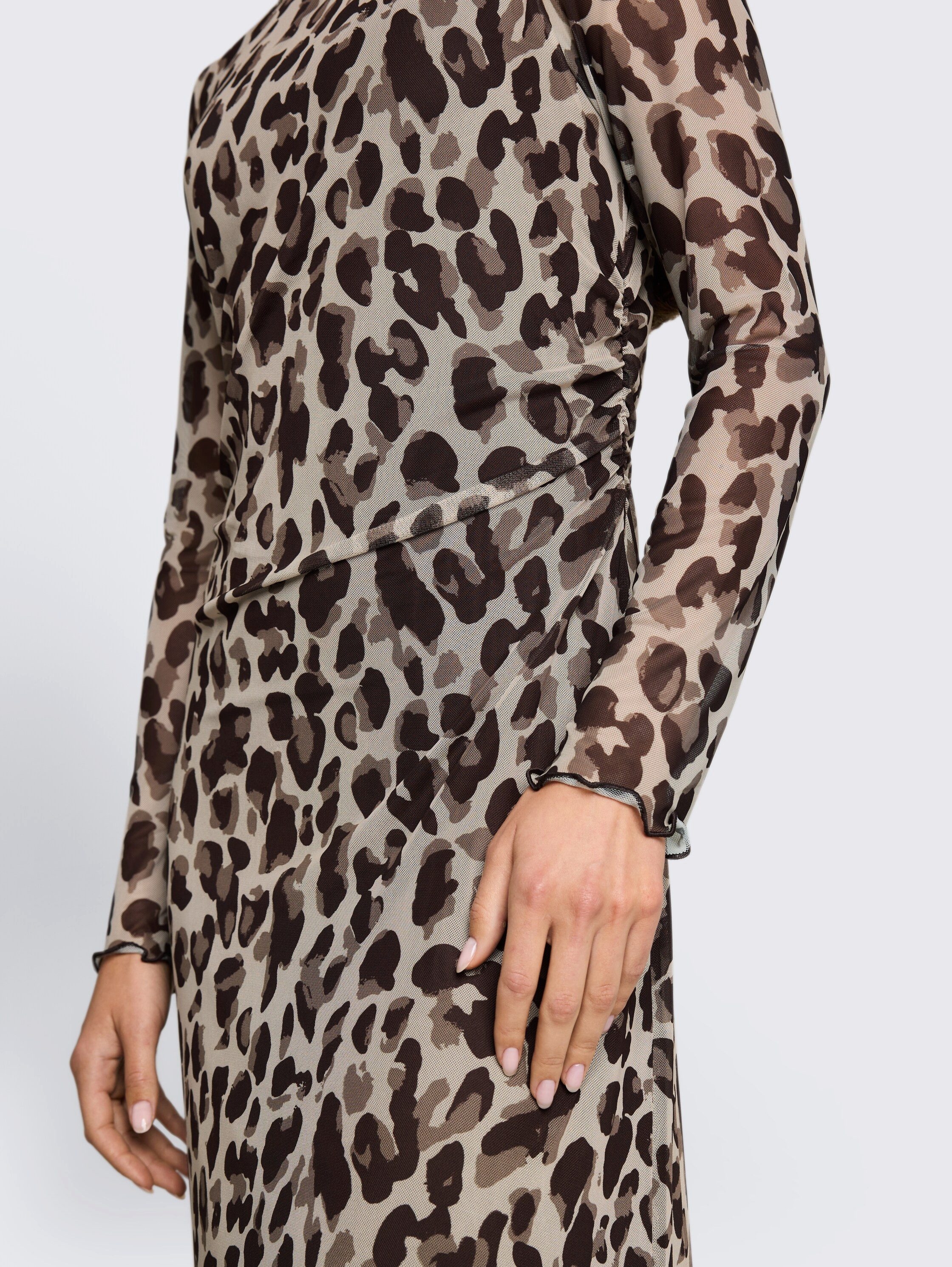 TOM TAILOR Meshkleid Regular midi mit Muster