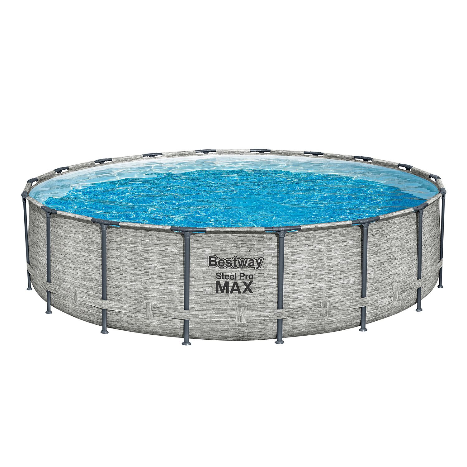 Bestway Framepool Steel Pro MAX™ Solo Pool ohne Zubehör Ø 549 x 122 cm