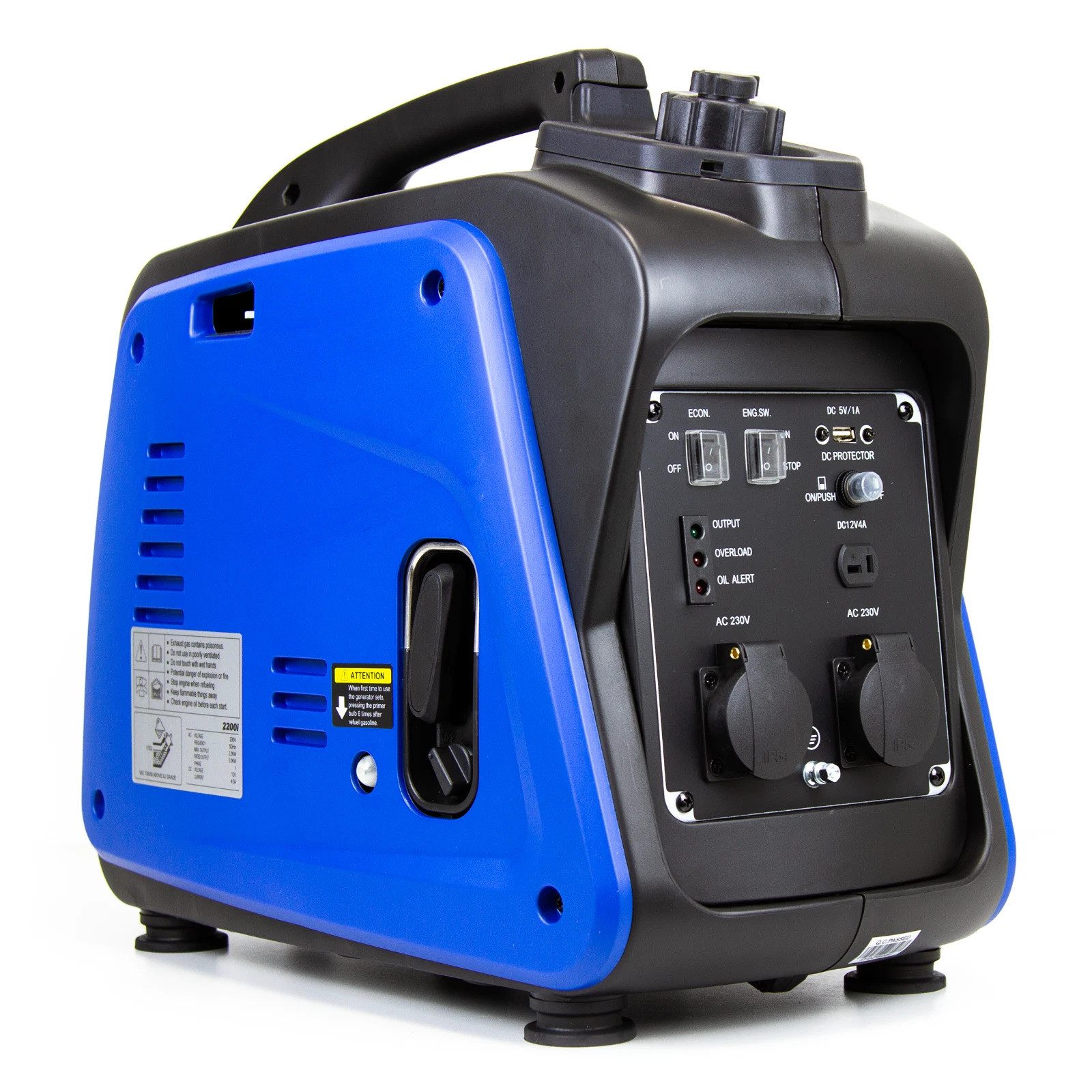 Paket.ag Stromerzeuger XYG3500I- 3,0 kW –Tragbarer Stromgenerator mit USB & Notstromaggregat, (1-tlg., 3,0 kW), Benzinmotor (4-Takt OHV)