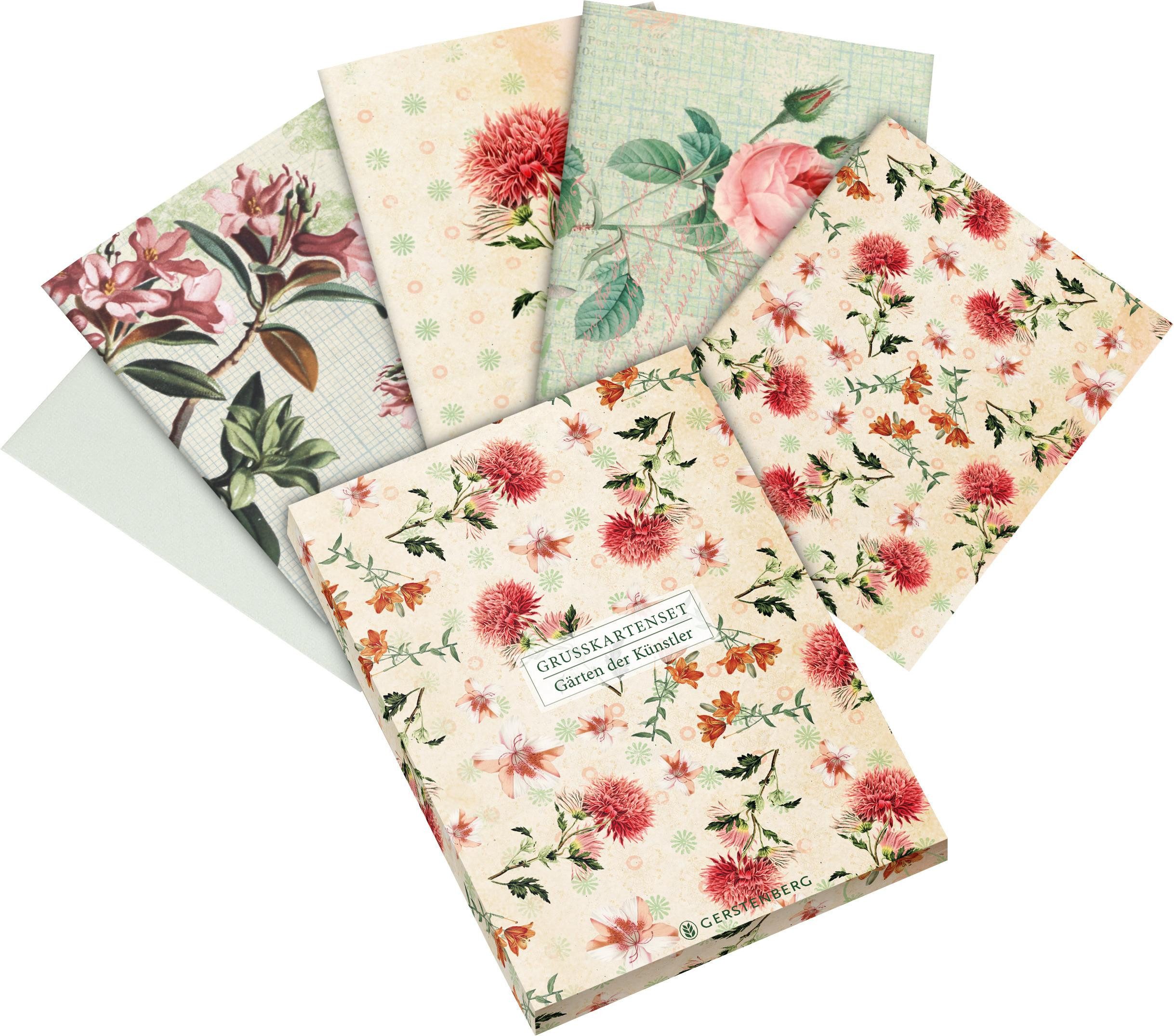 Gerstenberg Verlag Grußkarten Die Gärten der Künstler Grußkartenset Motiv Dahlie