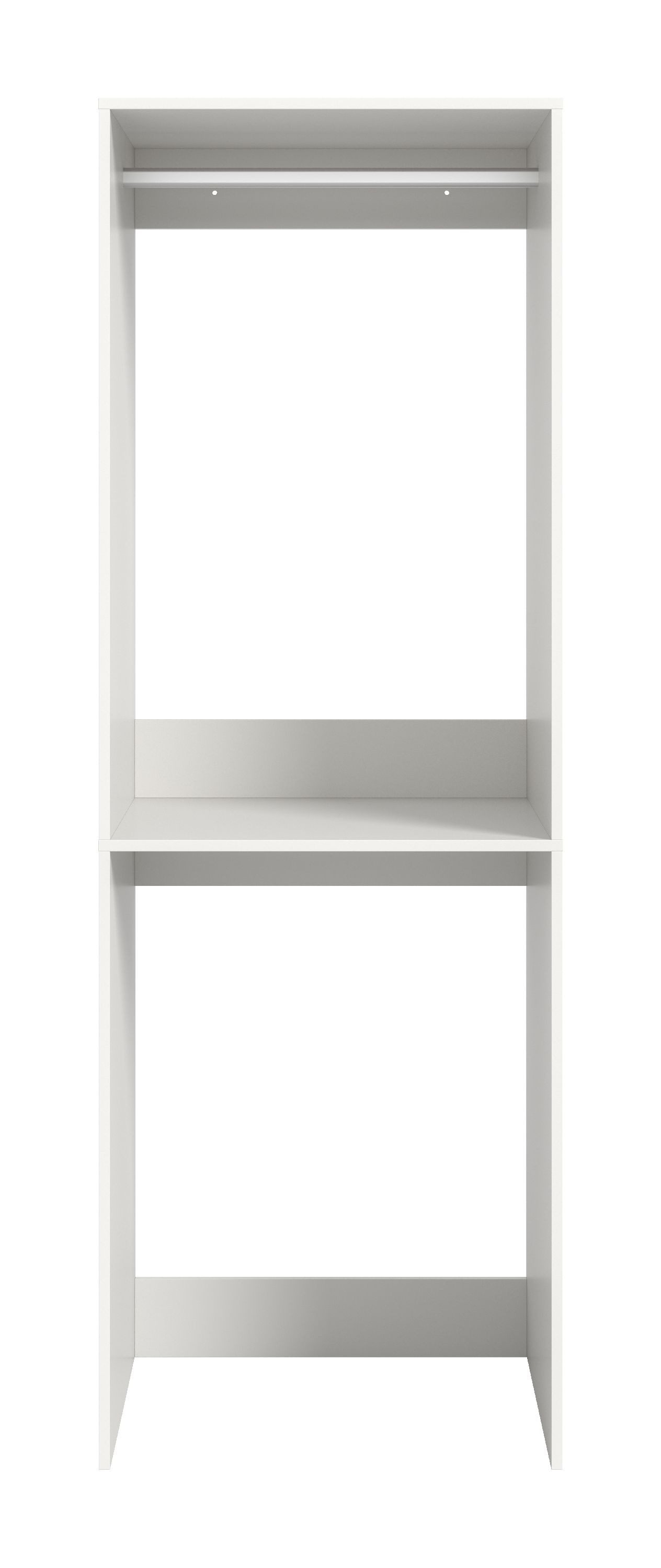 xonox.home Waschmaschinenumbauschrank weiß Nachbildung Melamin beschichtet modern 66x195x66 cm